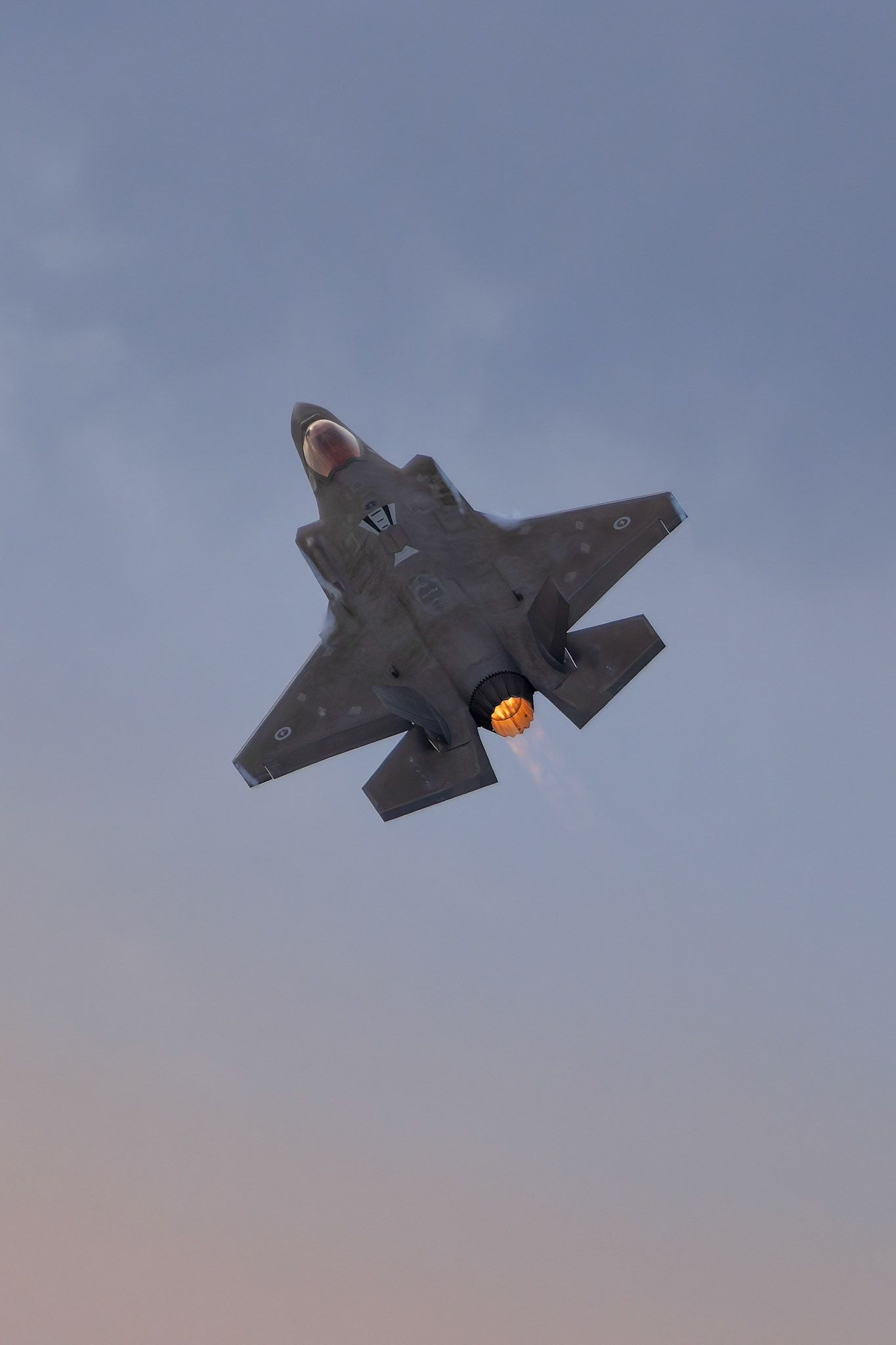 RAAF Lockheed Martin F-35A Lightning II on display at the Avalon Airshow in Victoria, Australia
