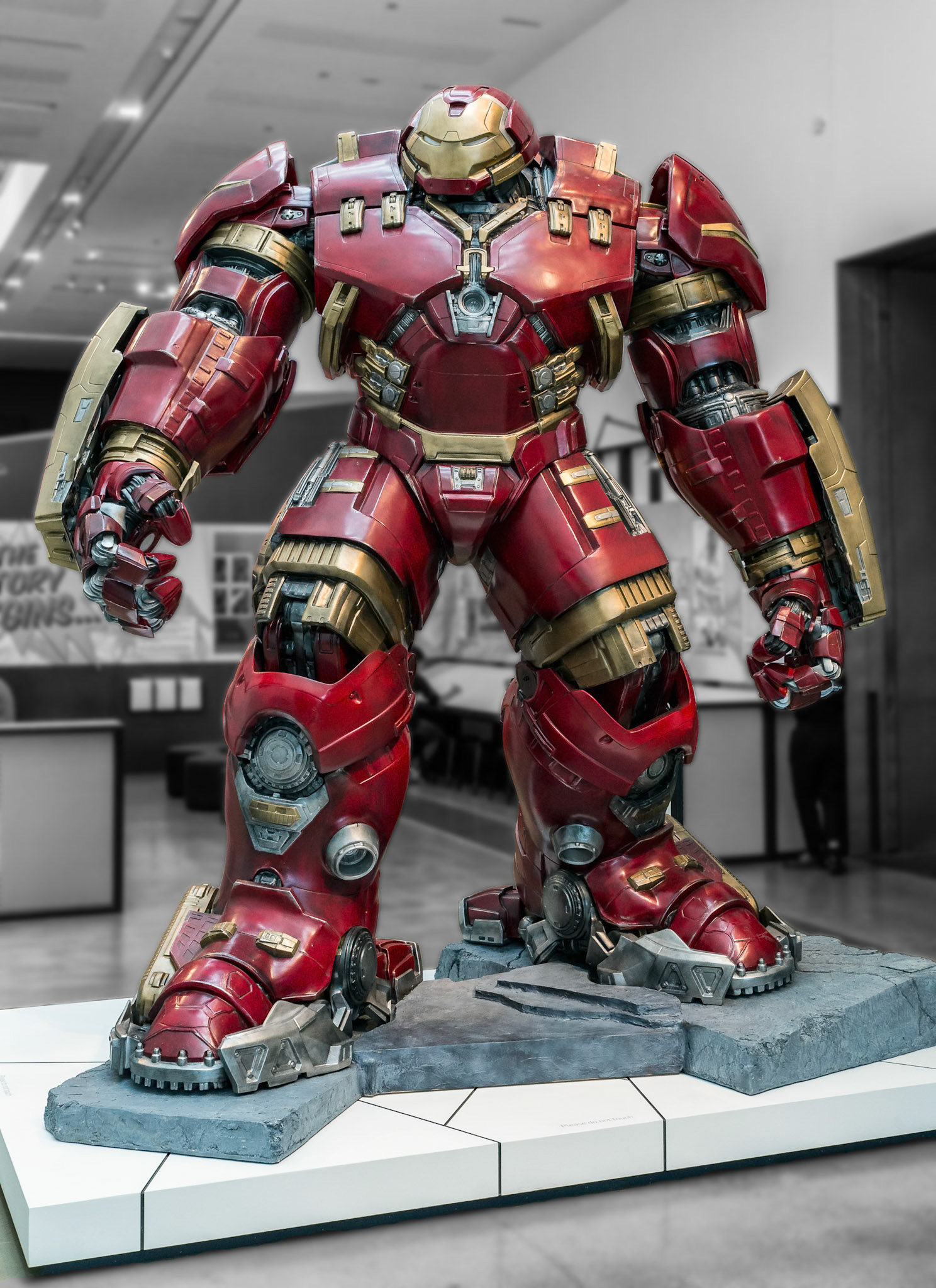 IronMan Hulk-Buster custome display at GOMA for the Marvel Exhibition, Brisbane