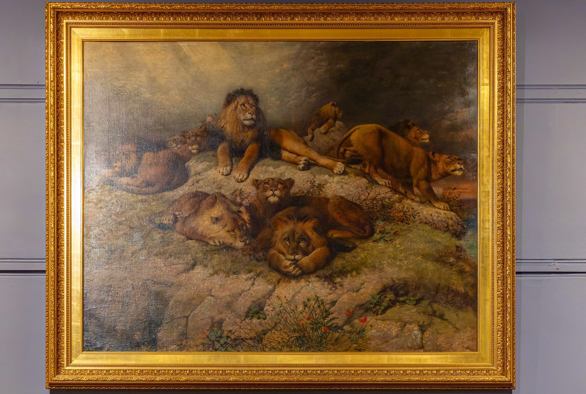 'Sentinels of the British Empire' by William Strutt (1901) on display at Tasmanian Museum and Art Gallery in Hobart, Tasmania, Australia