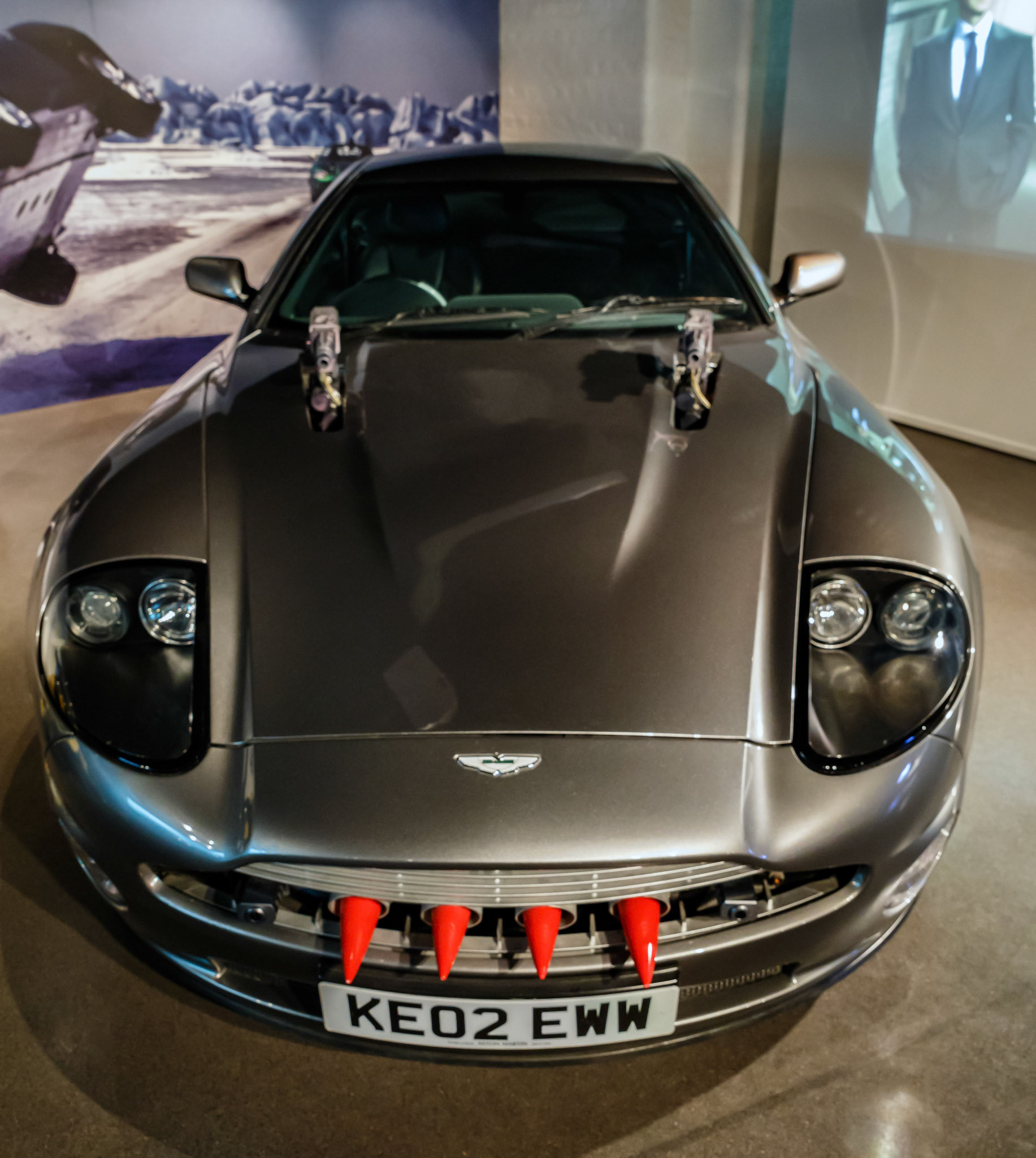 Aston Martin V12 Vanquish from "Die Another Day", Bond in Motion in London, England