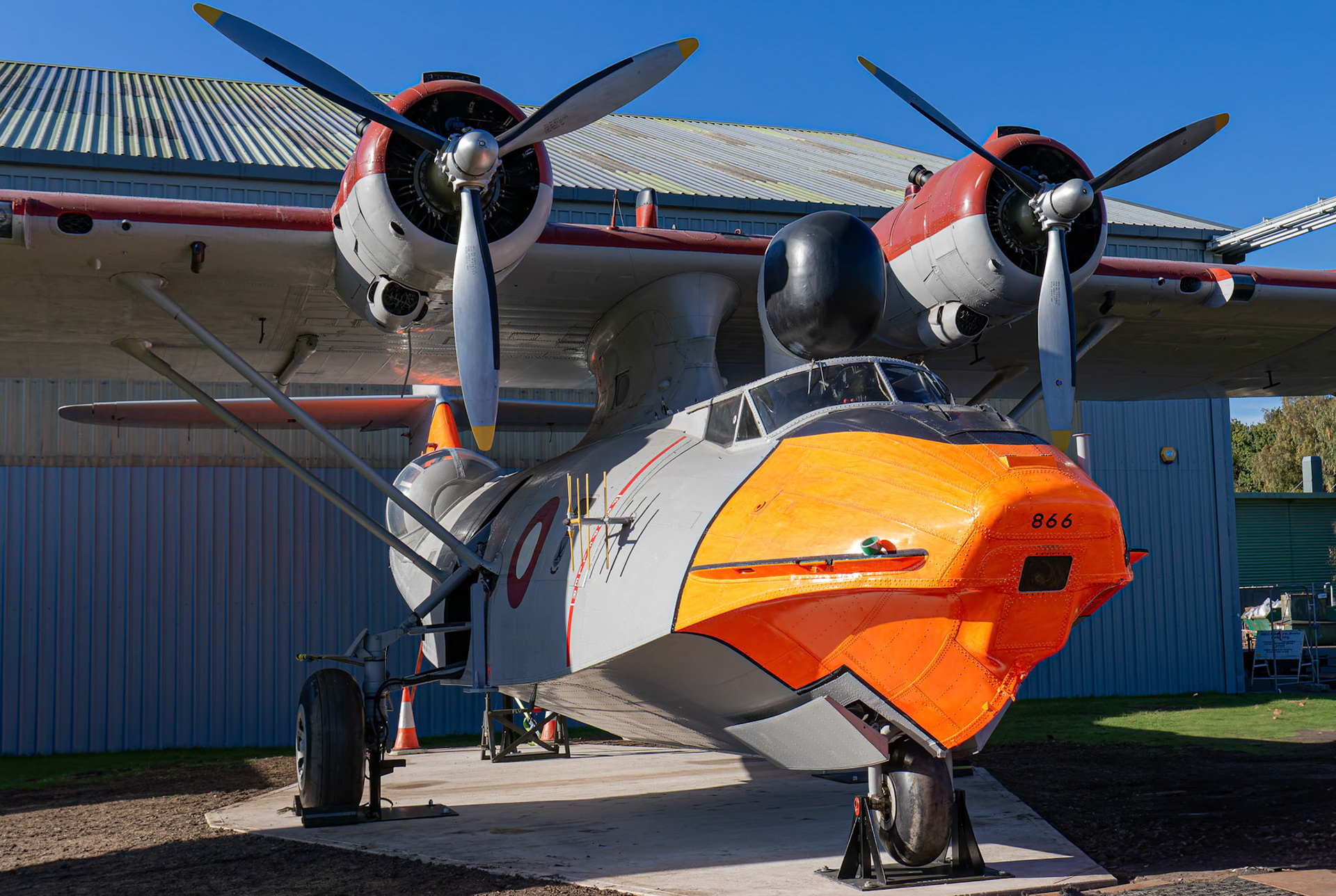 Consolidated PBY-6A Catalina on display at the Royal Air Force Museum Midlands in Cosford, United Kingdom