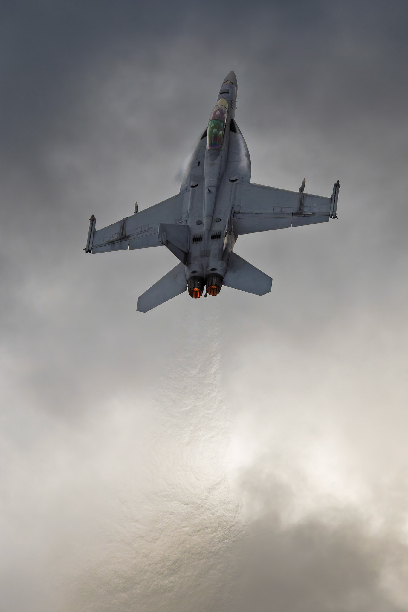 RAAF FA-18F Super Hornet on display at the Avalon Airshow in Victoria, Australia