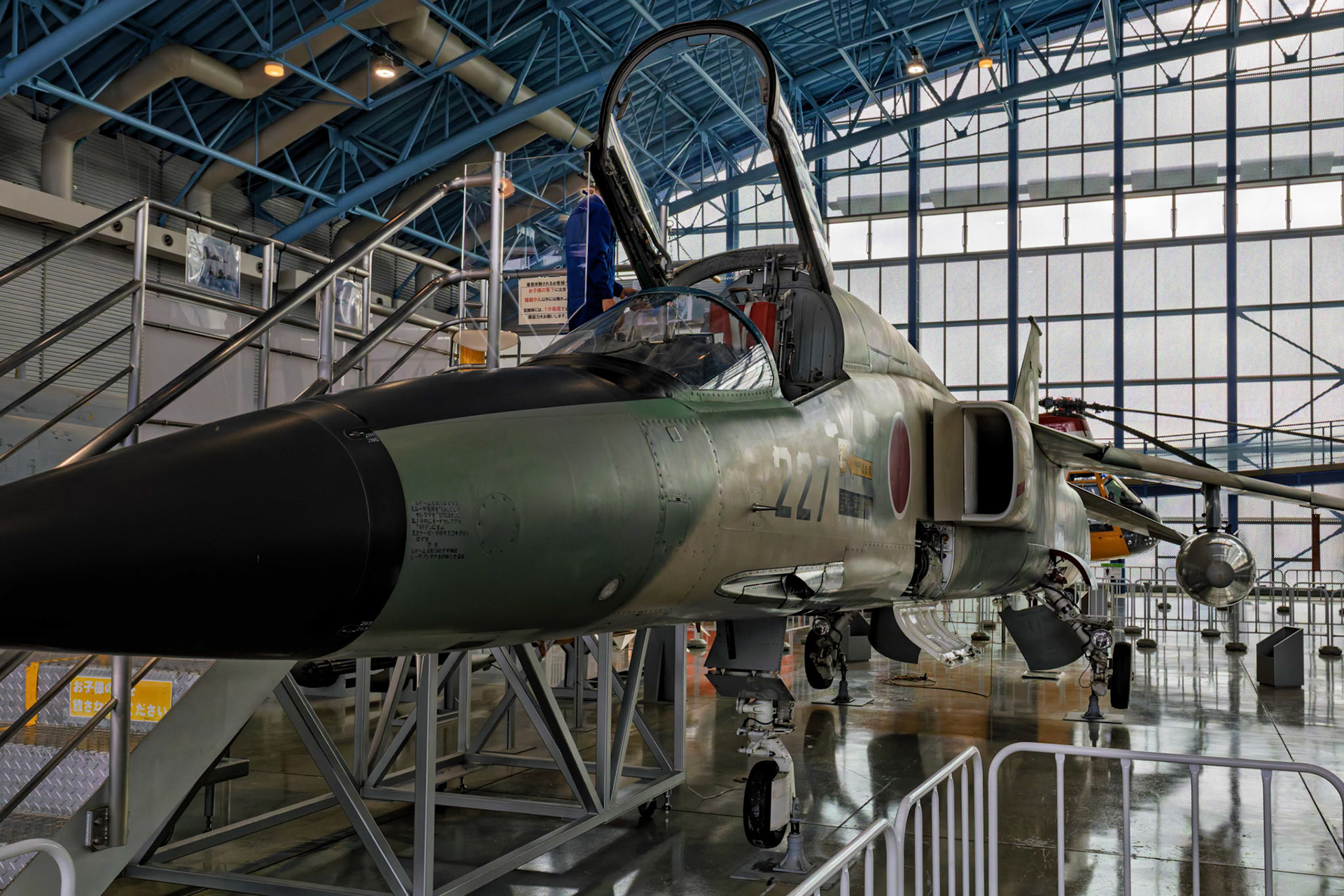 Mitsubishi F-1 on display at Airpark Japan Air Self-Defense Force Hamamatsu Air Base Museum in Chuo Ward, Hamamatsu, Shizuoka, Japan