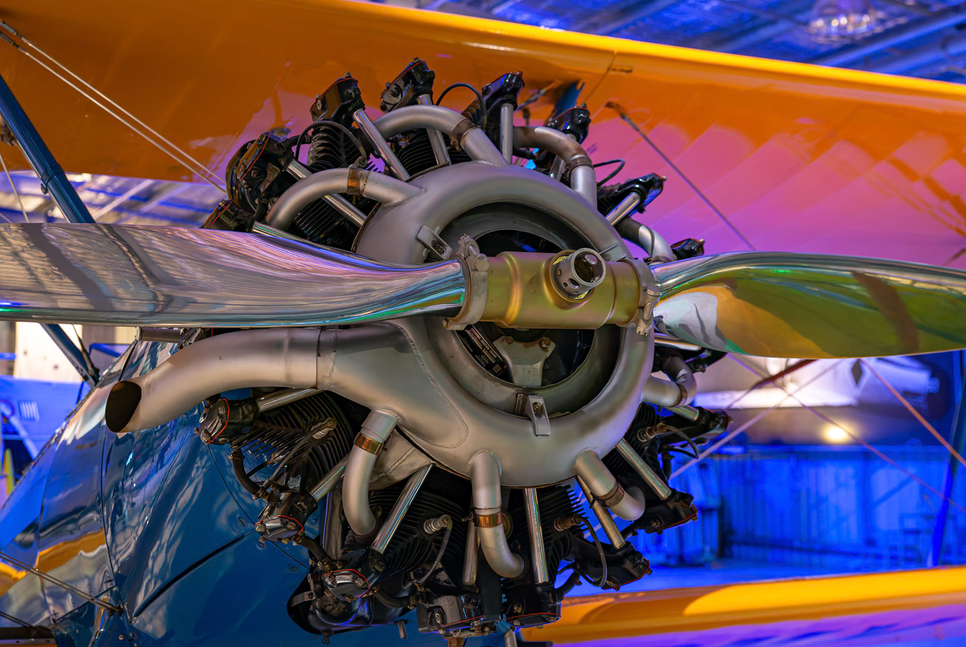 Boeing Steerman on display at Temora Air Museum in Temora, New South Wales, Australia