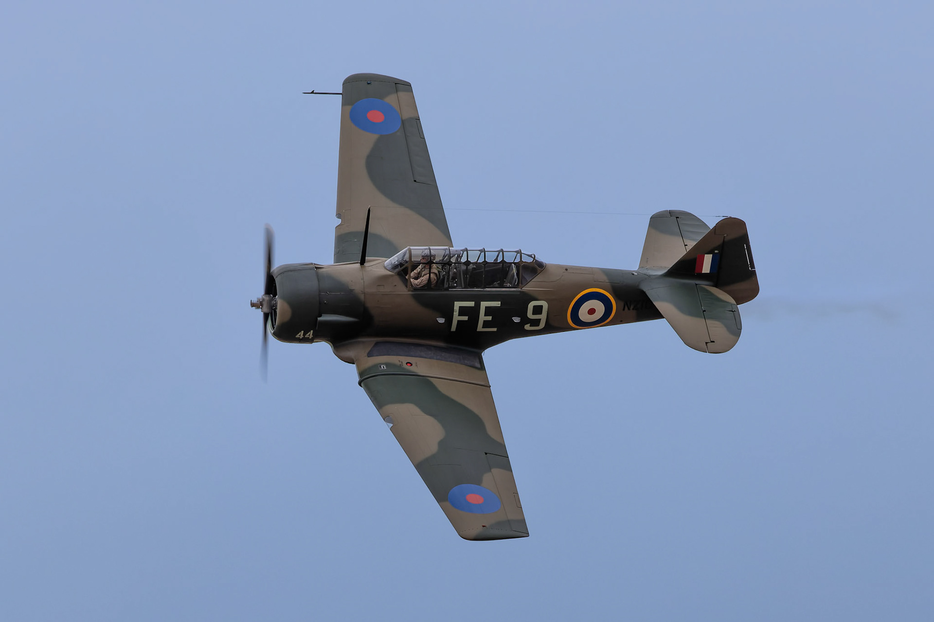 North American Harvard 2A (FE-9) [ZK-OTU] on display at Warbirds over Wanaka, New Zealand
