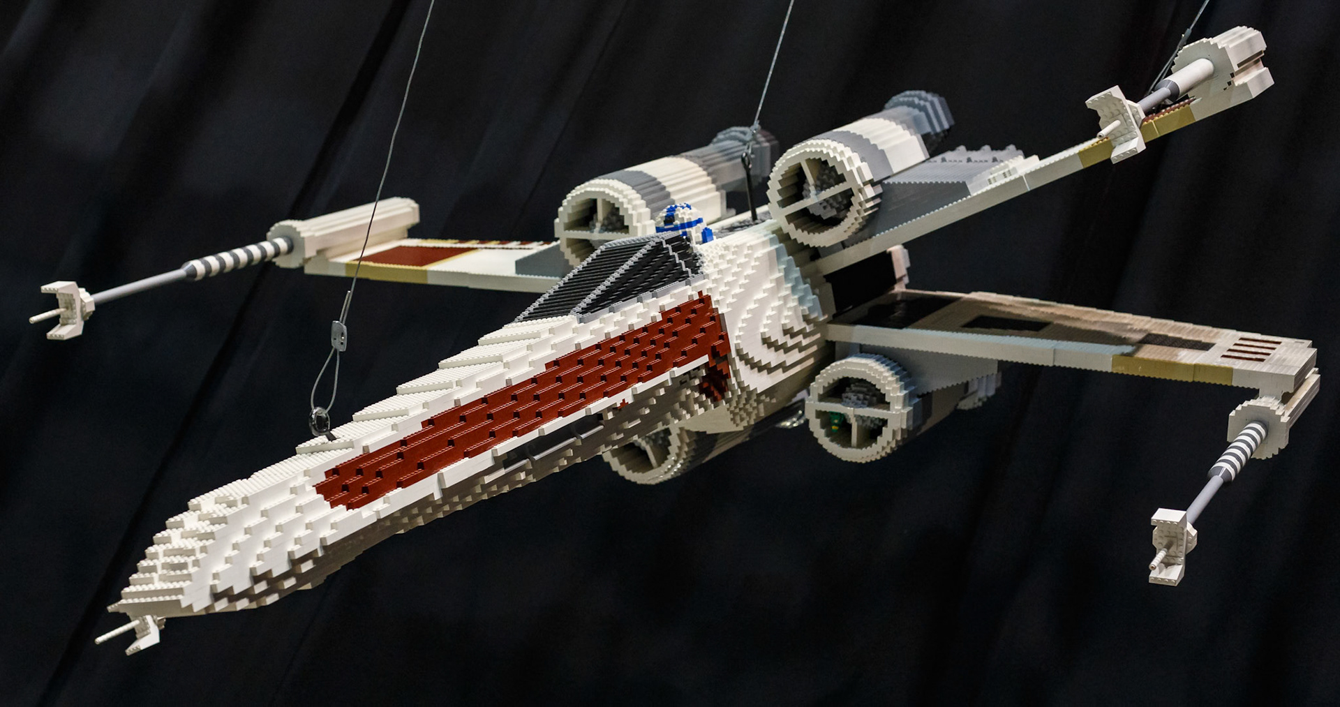 Star Wars X-Wing Lego Creation at the Brickman Experience at the Gold Coast, Australia