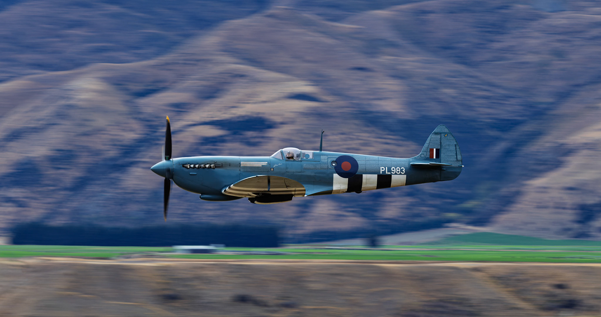 Supermarine Spitfire PR-XI [PL983] on display at Warbirds over Wanaka, New Zealand