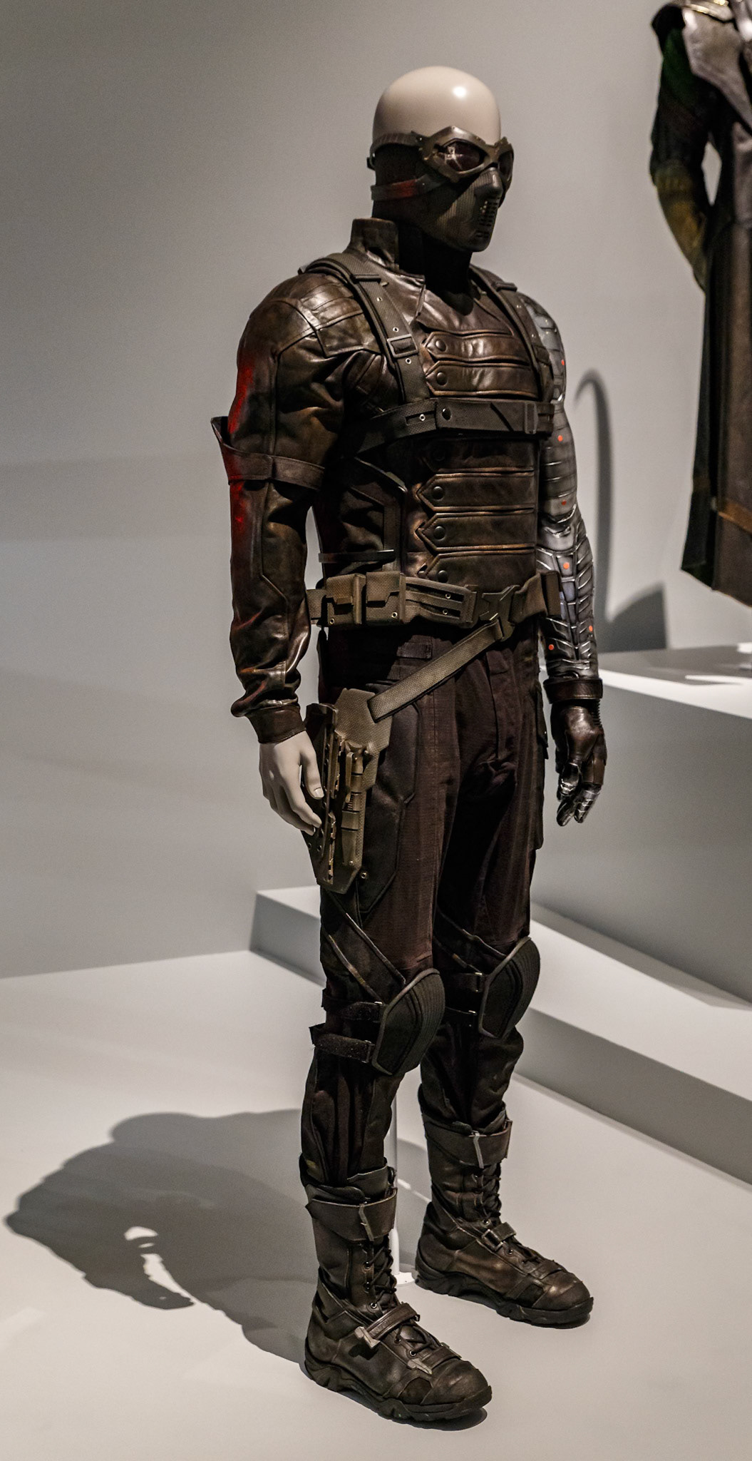 Winter Soldier custome display at GOMA for the Marvel Exhibition, Brisbane