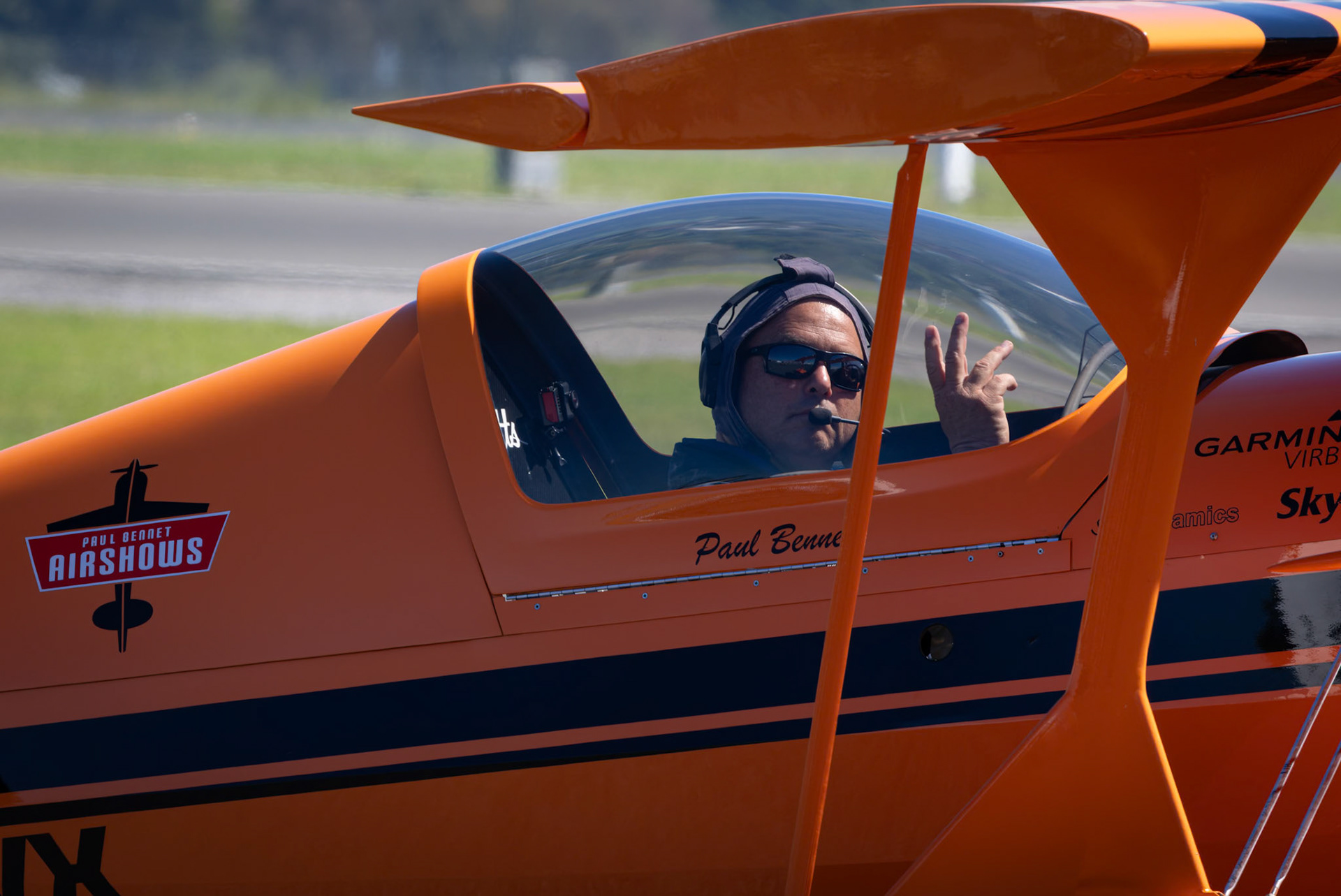 Sky Aces Aerobatics from the Paul Bennet Airshows on display at the Shellharbour Airport, during the Airshows Downunder Shellharbour, New South Wales, Australia.
