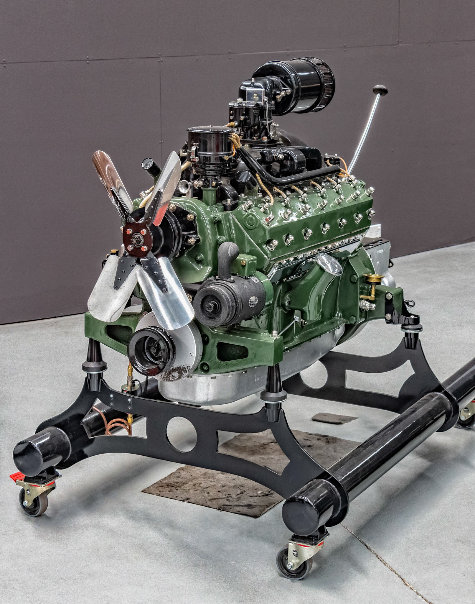 Car Engine on display at Warbirds and Wheels in Wanaka, New Zealand