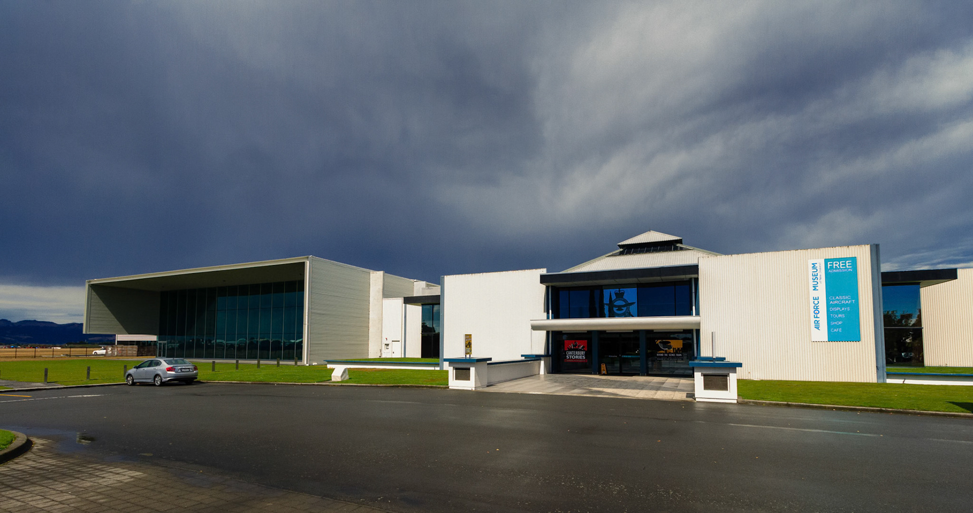 Outside the Air Force Museum of New Zealand in Christchurch, New Zealand.