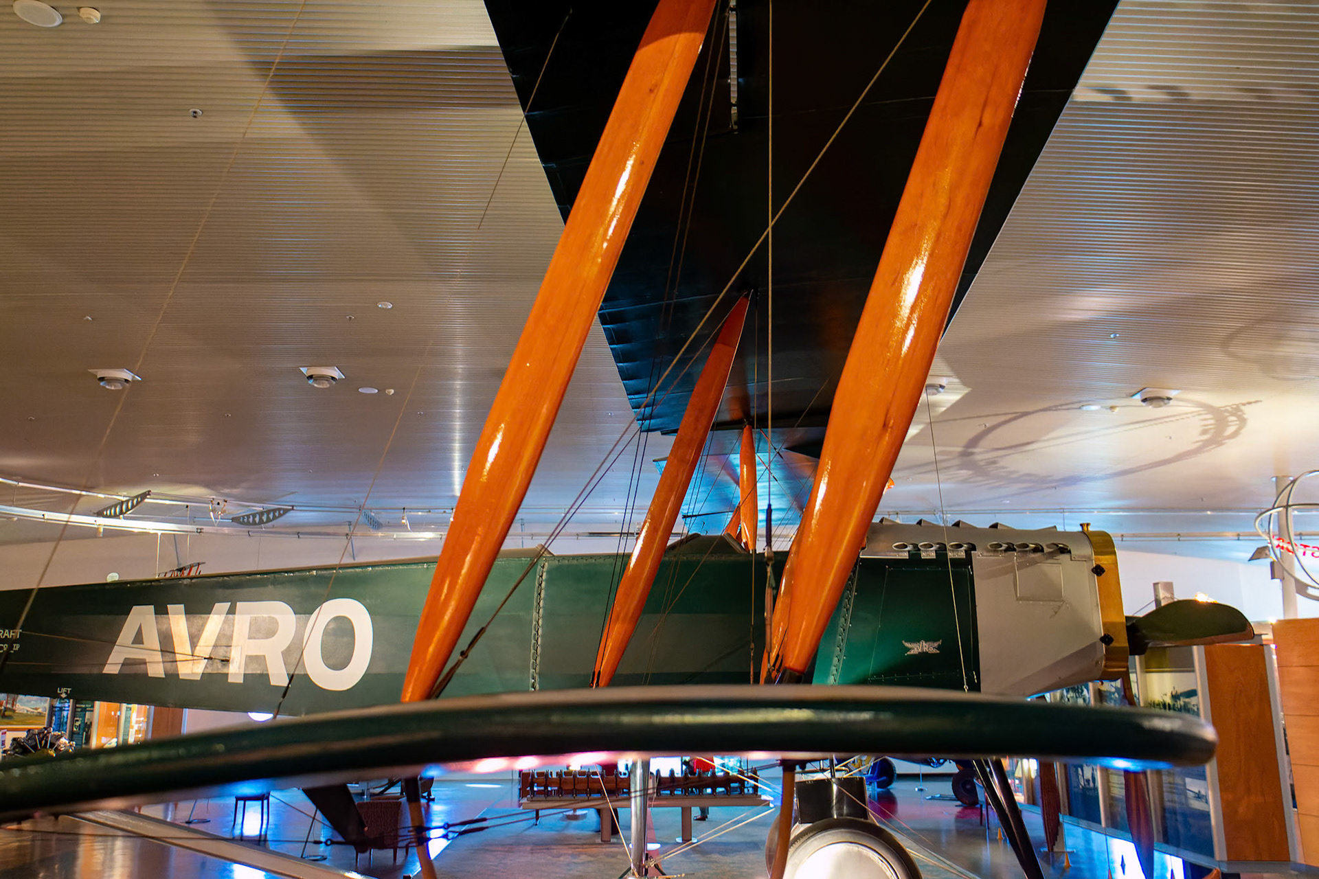 The Avro 504k replica at the Qantas Founders Museum in Longreach, Australia