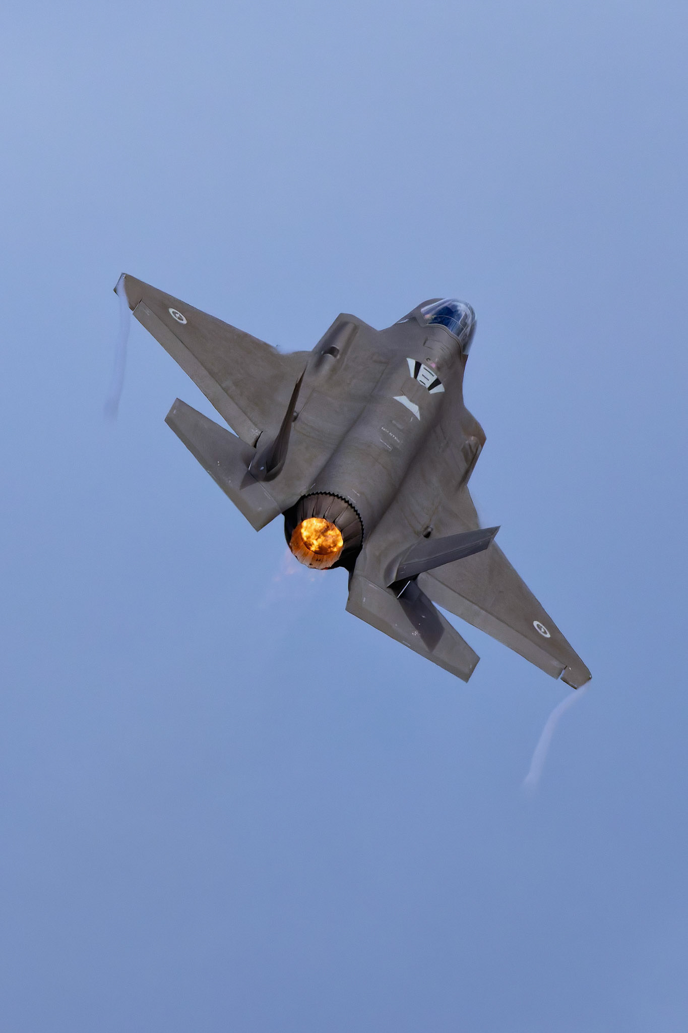 RAAF Lockheed Martin F-35A Lightning II on display at the Avalon Airshow in Victoria, Australia