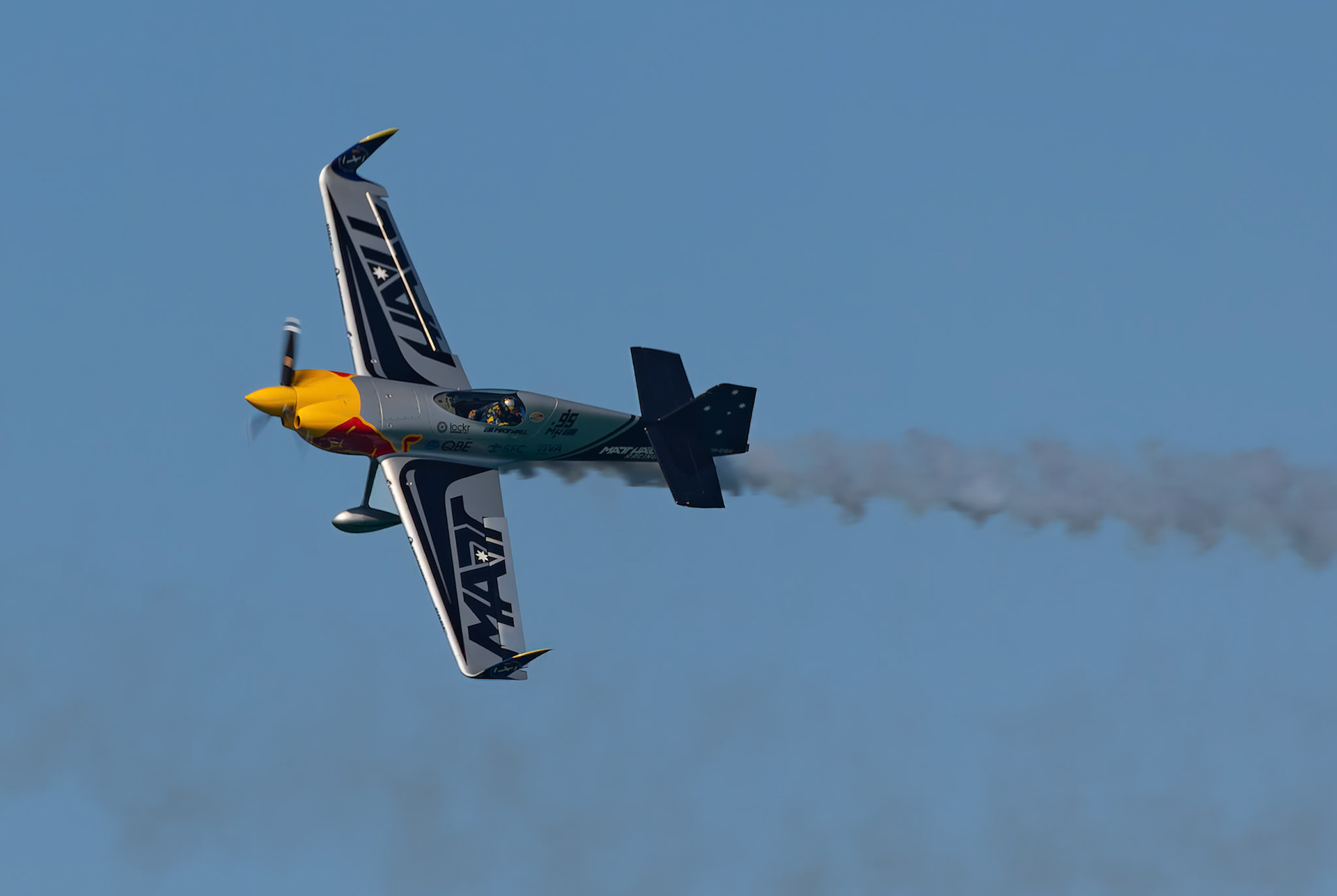Matt Hall Aerobatics Display in the MXS at the Pacific Airshow on the Gold Coast, Australia