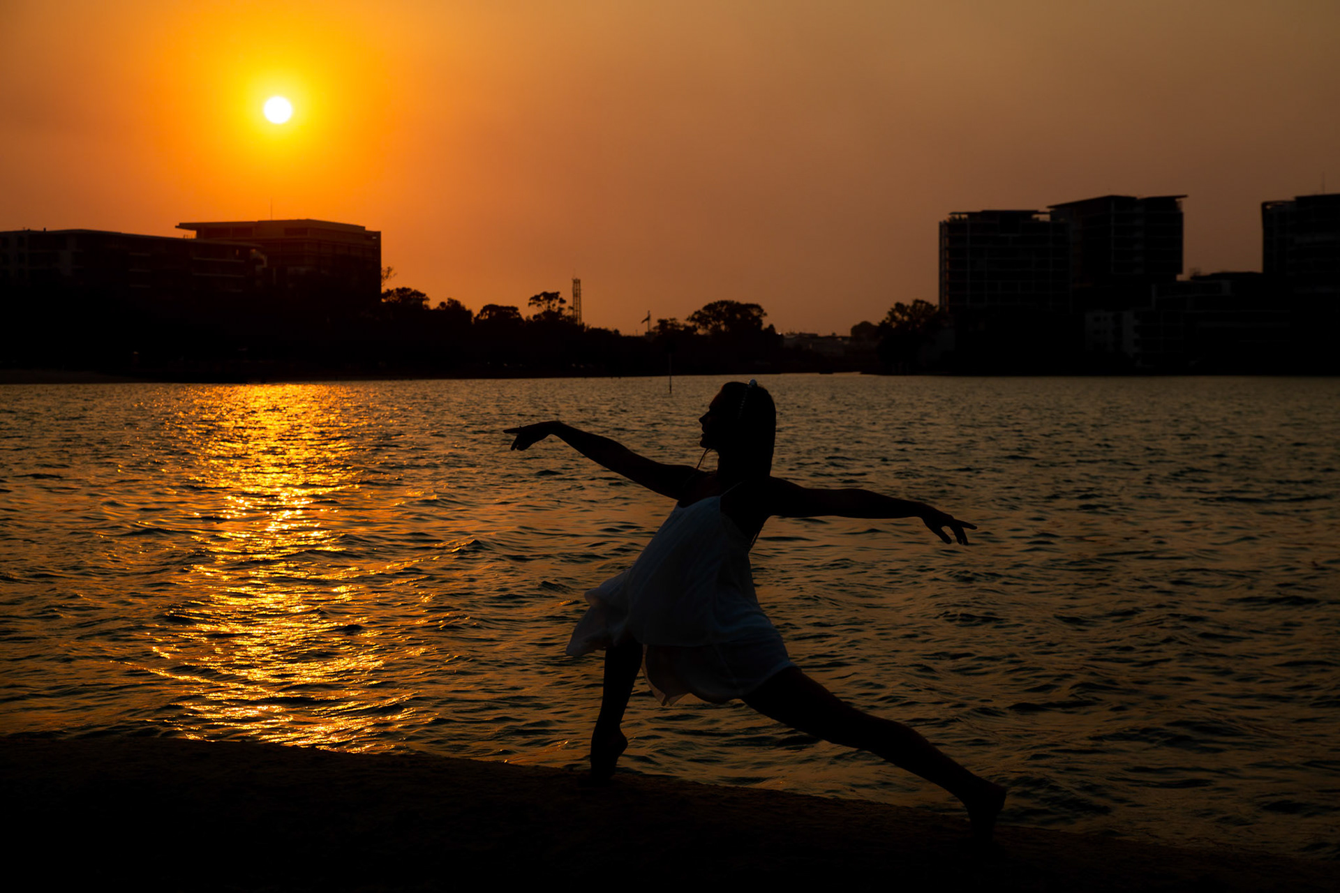Portrait of Lily at Cotton Tree Beach in Maroochydore during the Canon Collective Event, Beach Dancer Portrait Shoot.