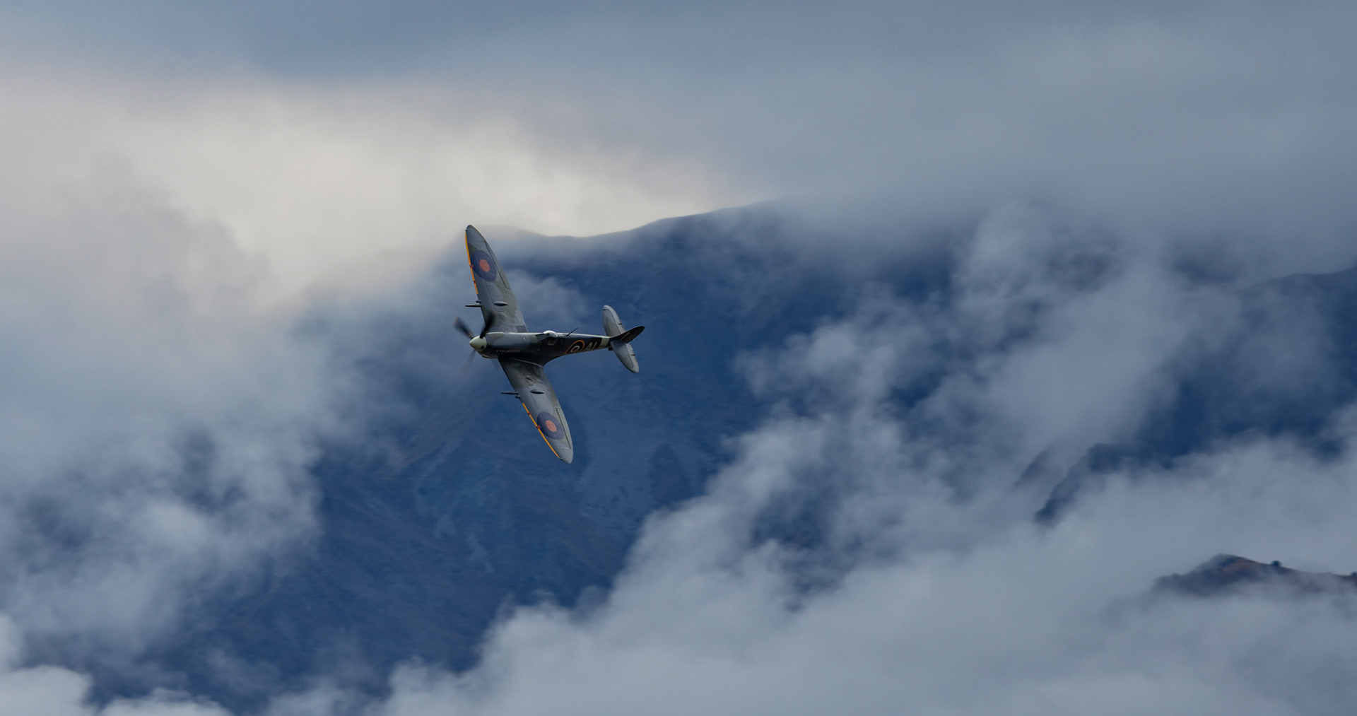 Supermarine Spitfire Mark IX [ZK-SPI] on display at Warbirds over Wanaka, New Zealand