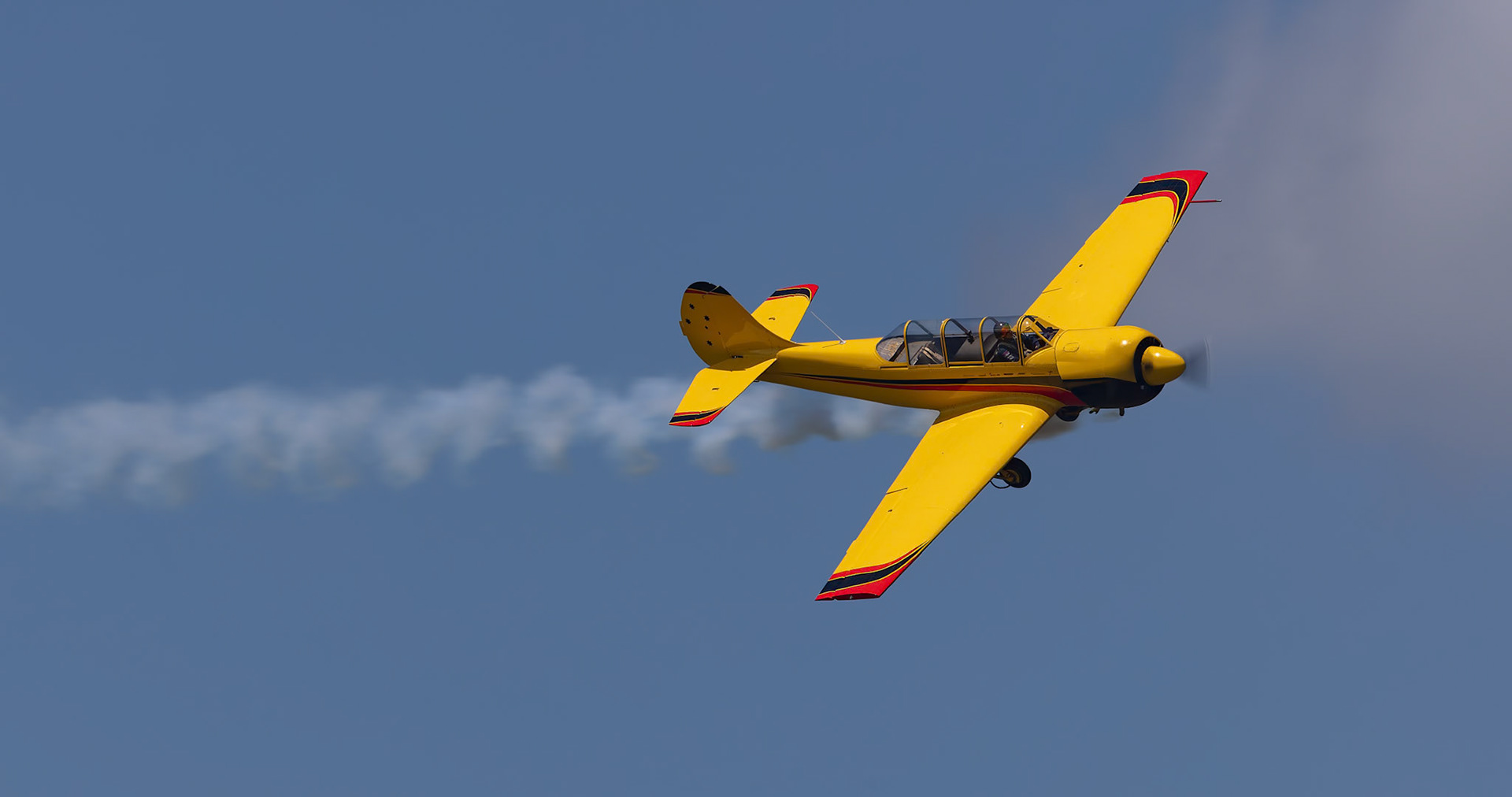 Glenn Graham in the Yakovlev YAK 52 [VH-MHH] at the Barrington Coast Airshow in Taree, New South Wales, Australia. 9th of November, 2024