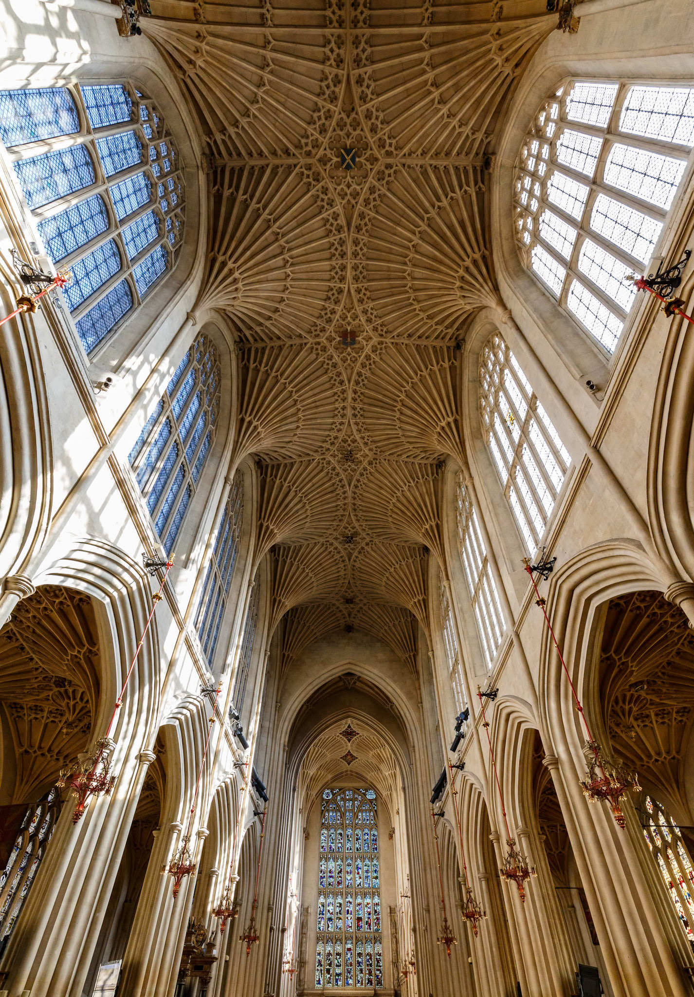 Inside the Bath Abbey in Bath. England