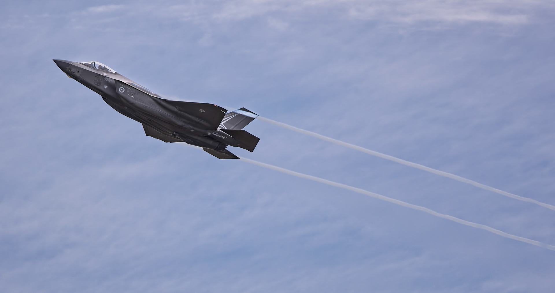 Royal Australian Air Force Lockheed Martin F-35A Lightning II [A35-048] on display at the Richmond Airshow in New South Wales, Australia