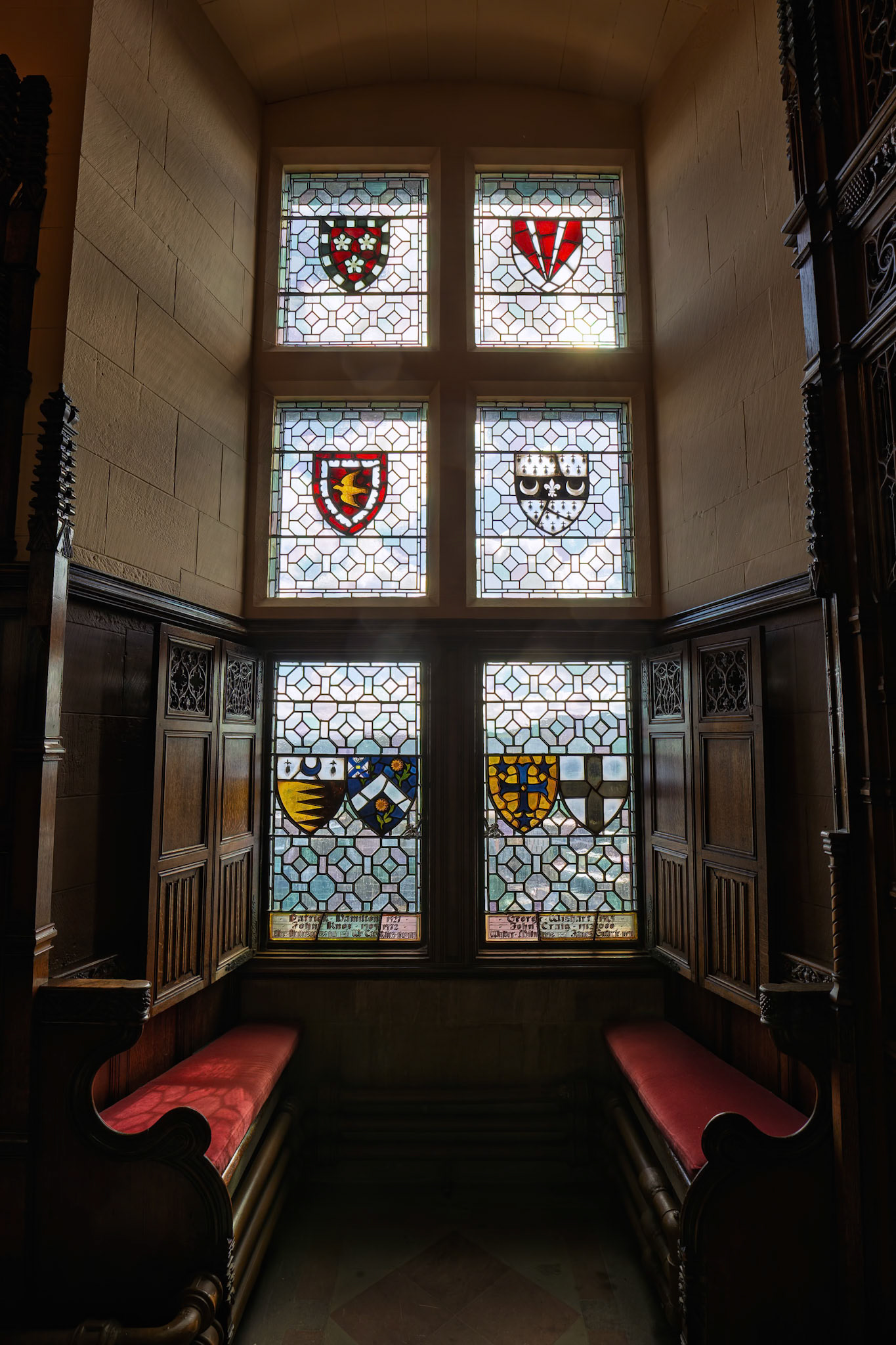 Inside the Edinburgh Castle in Edinburgh, Scotland