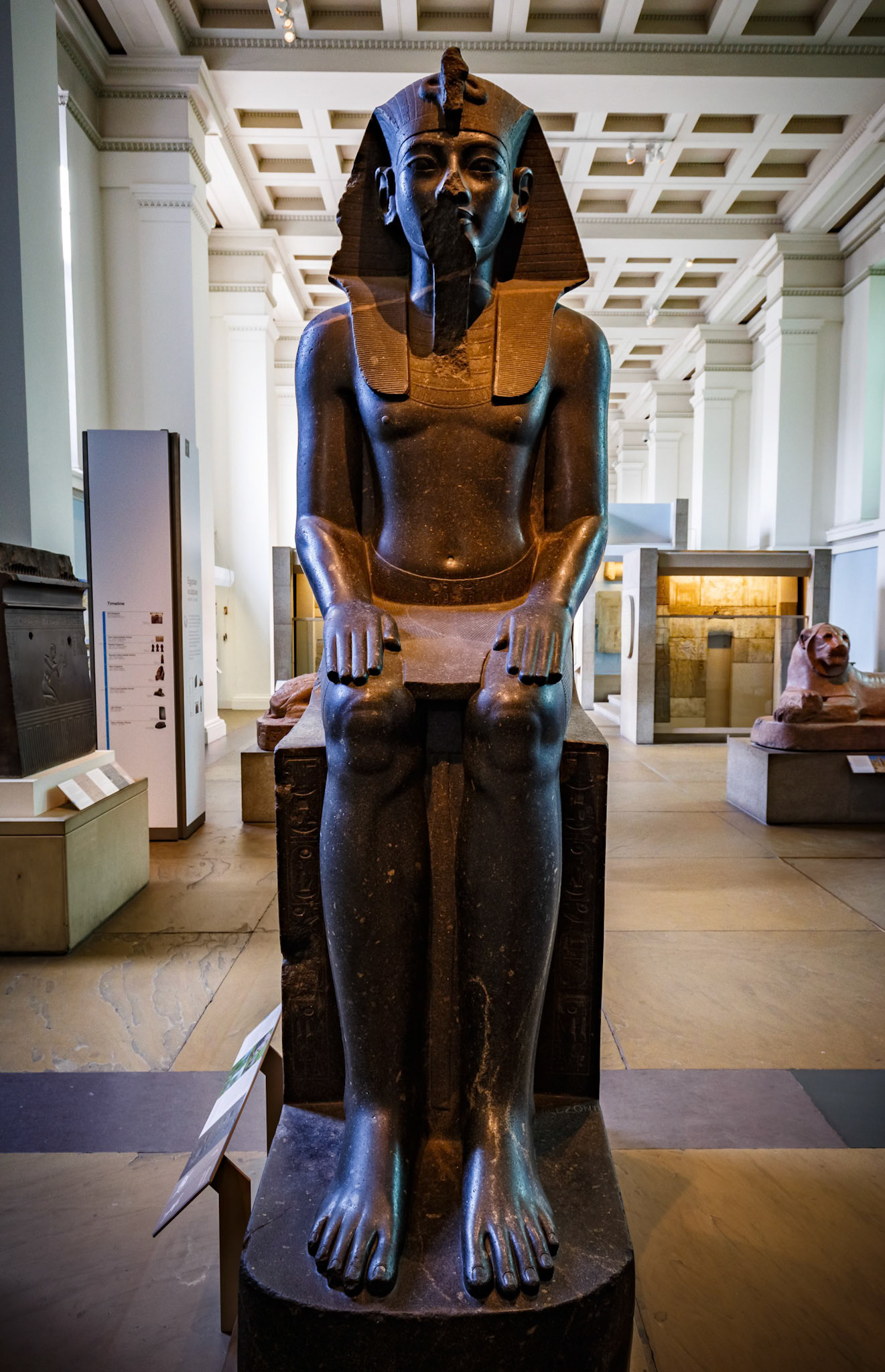 Inside the British Museum in London, England