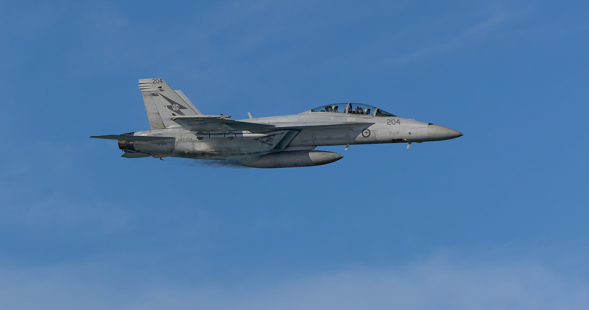 RAAF FA-18 Super Hornet on display at the Pacific Airshow on the Gold Coast, Australia
