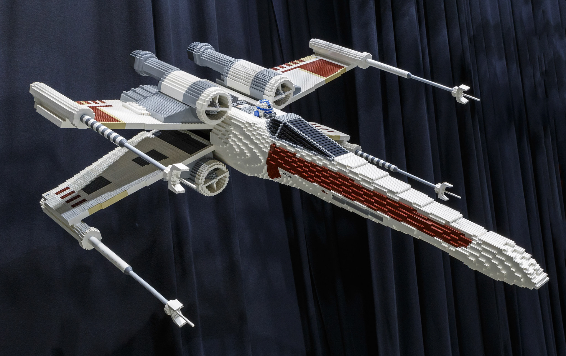 Star Wars X-Wing Lego Creation at the Brickman Experience at the Gold Coast, Australia