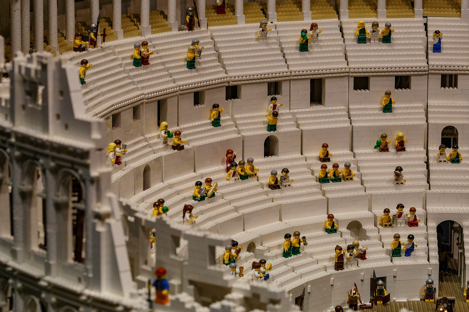 Colosseum Lego Creation at the Brickman Experience at the Gold Coast, Australia