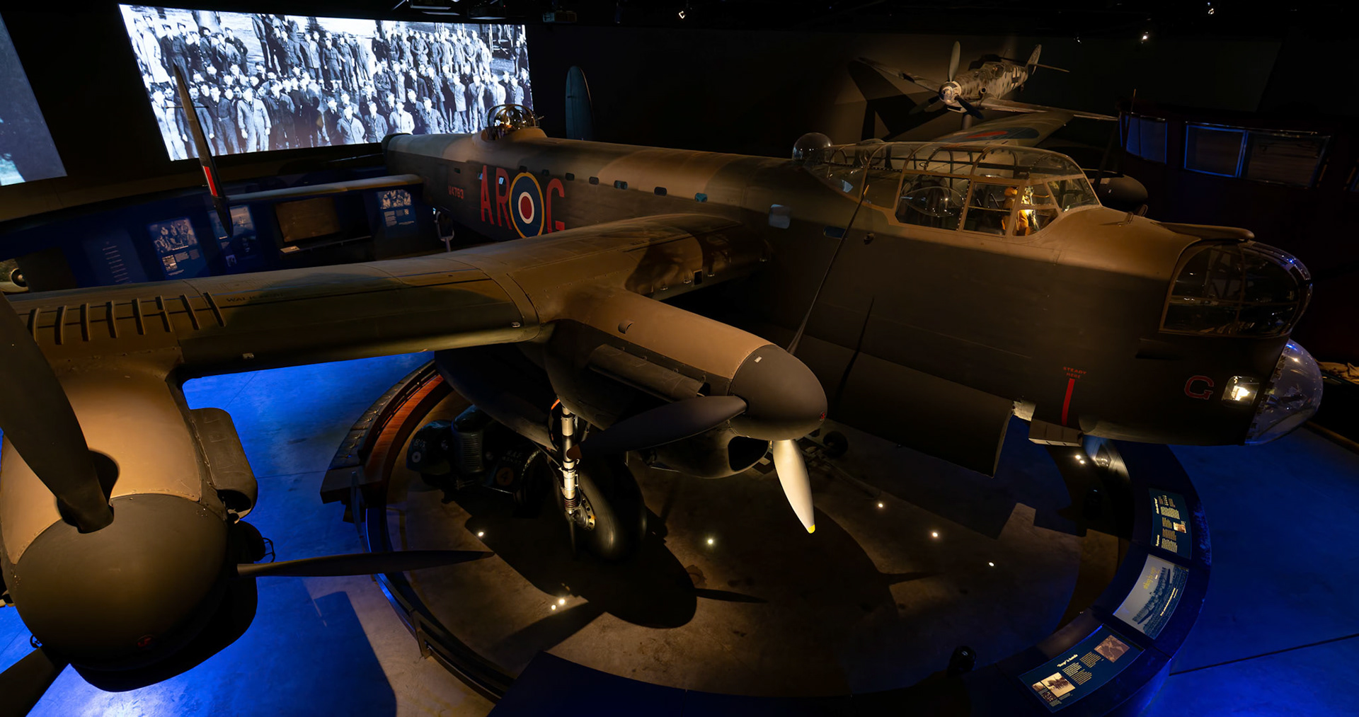 Avro Lancaster Mk I Bomber - Big George on display at the Australia War Memorial in Canberra, Australia