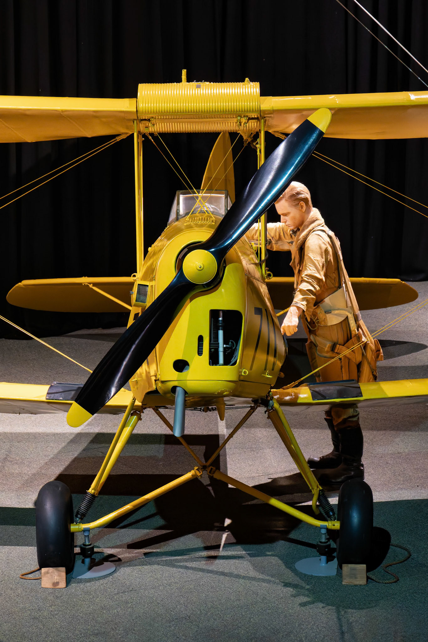 Tiger Moth at the RAAF Museum Point Cook in Victoria, Australia