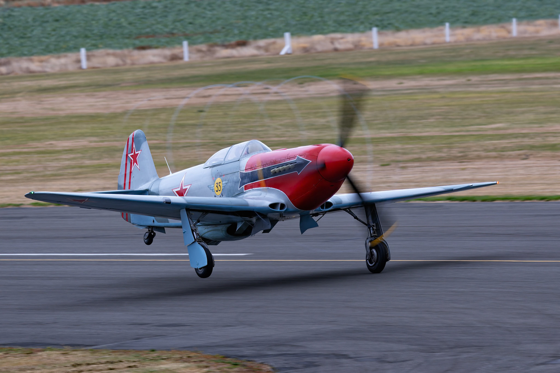 Yakovlev Yak-3M (Full Noise) [ZK-VVS] on display at Warbirds over Wanaka, New Zealand