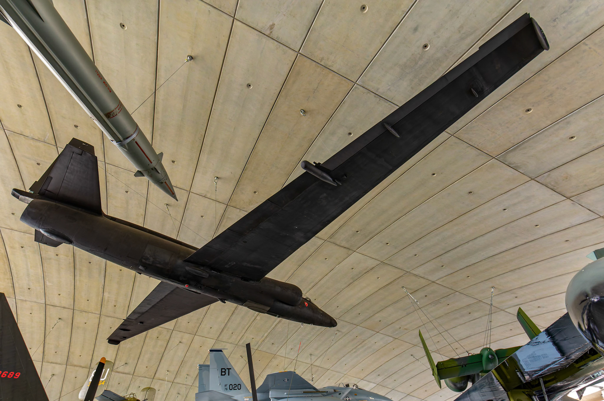 Lockheed U-2C on display at the Duxford Imperial War Museum in Cambridge, United Kingdom