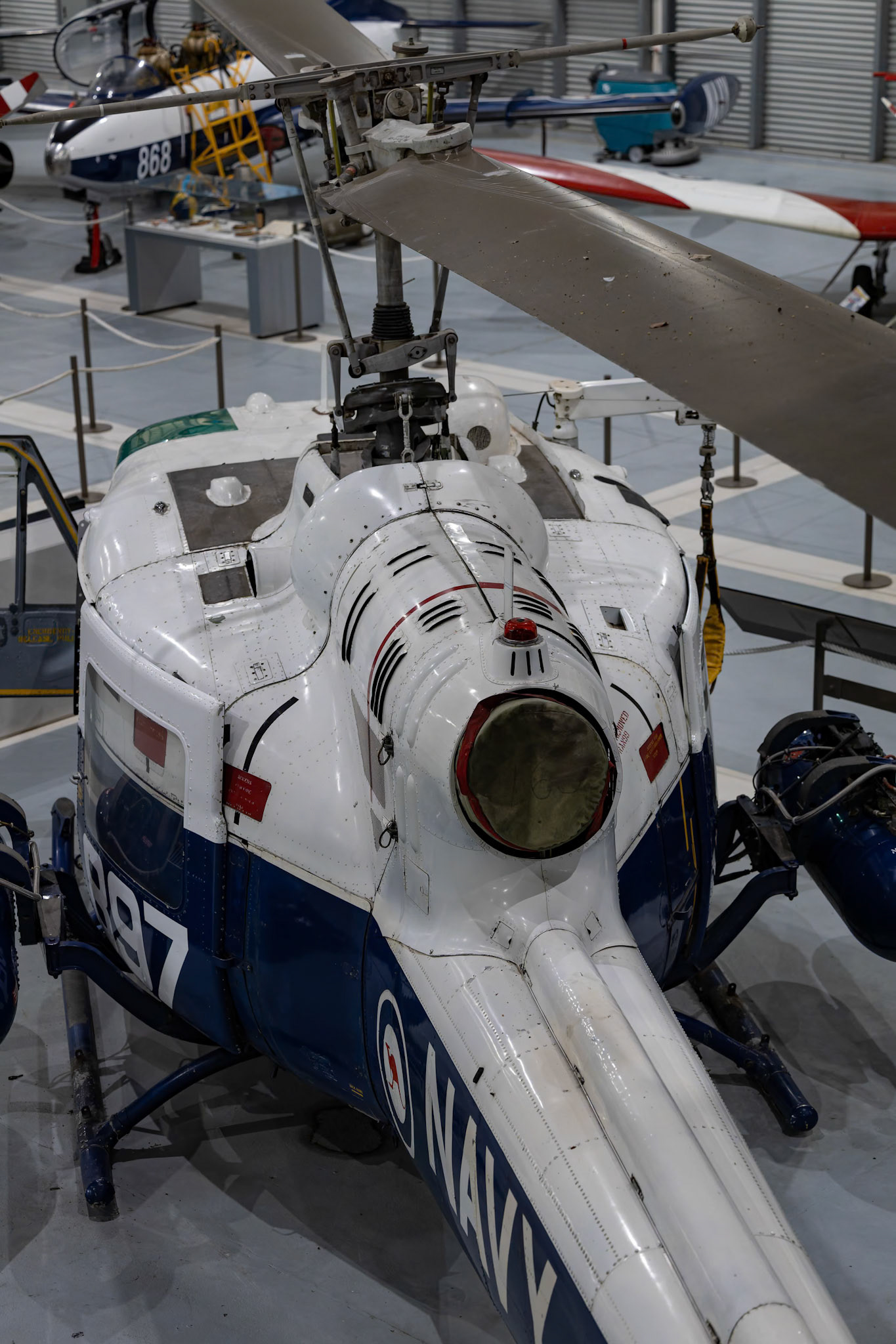 Bell UH-1B 1C Iroquios on display at the Fleet Air Arm Museum - HMAS Albatross in Nowra Hill, New South Wales, Australia