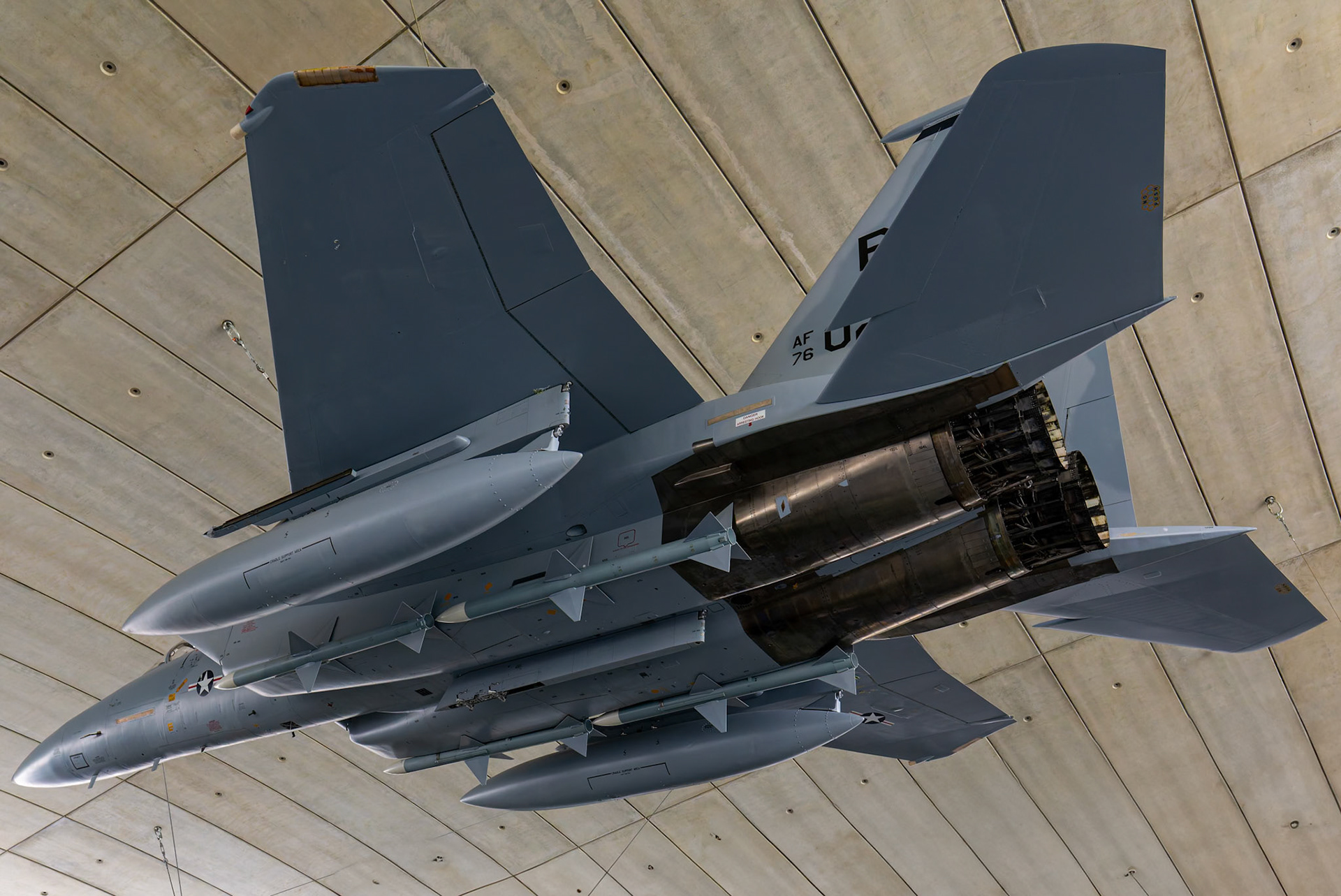 McDonnell Douglas F-15 Eagle on display at the Duxford Imperial War Museum in Cambridge, United Kingdom