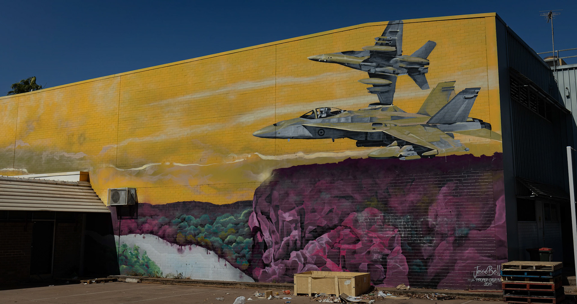 Street Art on Railway Terrace, Katherine in Northern Territory, Australia