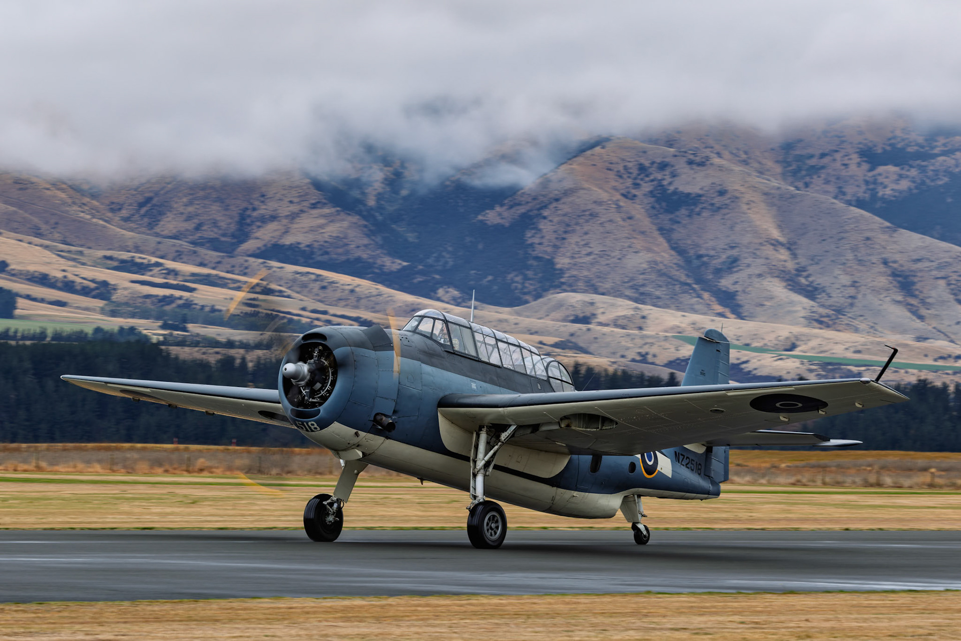 Grumman TBM-3E Avenger [ZK-TBE] on display at Warbirds over Wanaka, New Zealand