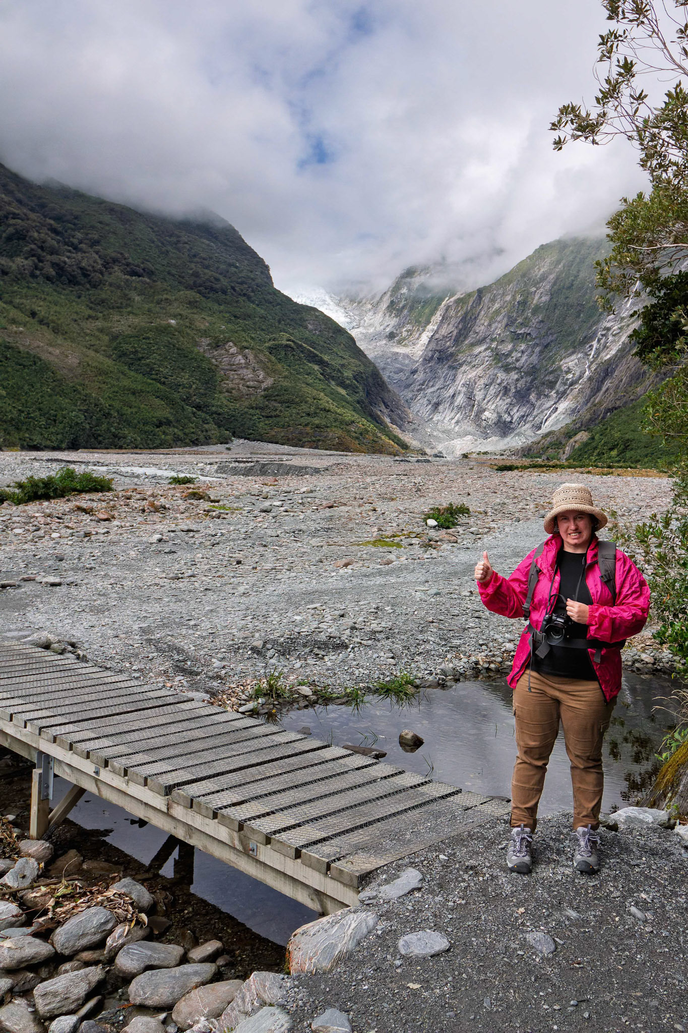 Angela at Franz Josef Glacier Walk, New Zealand
