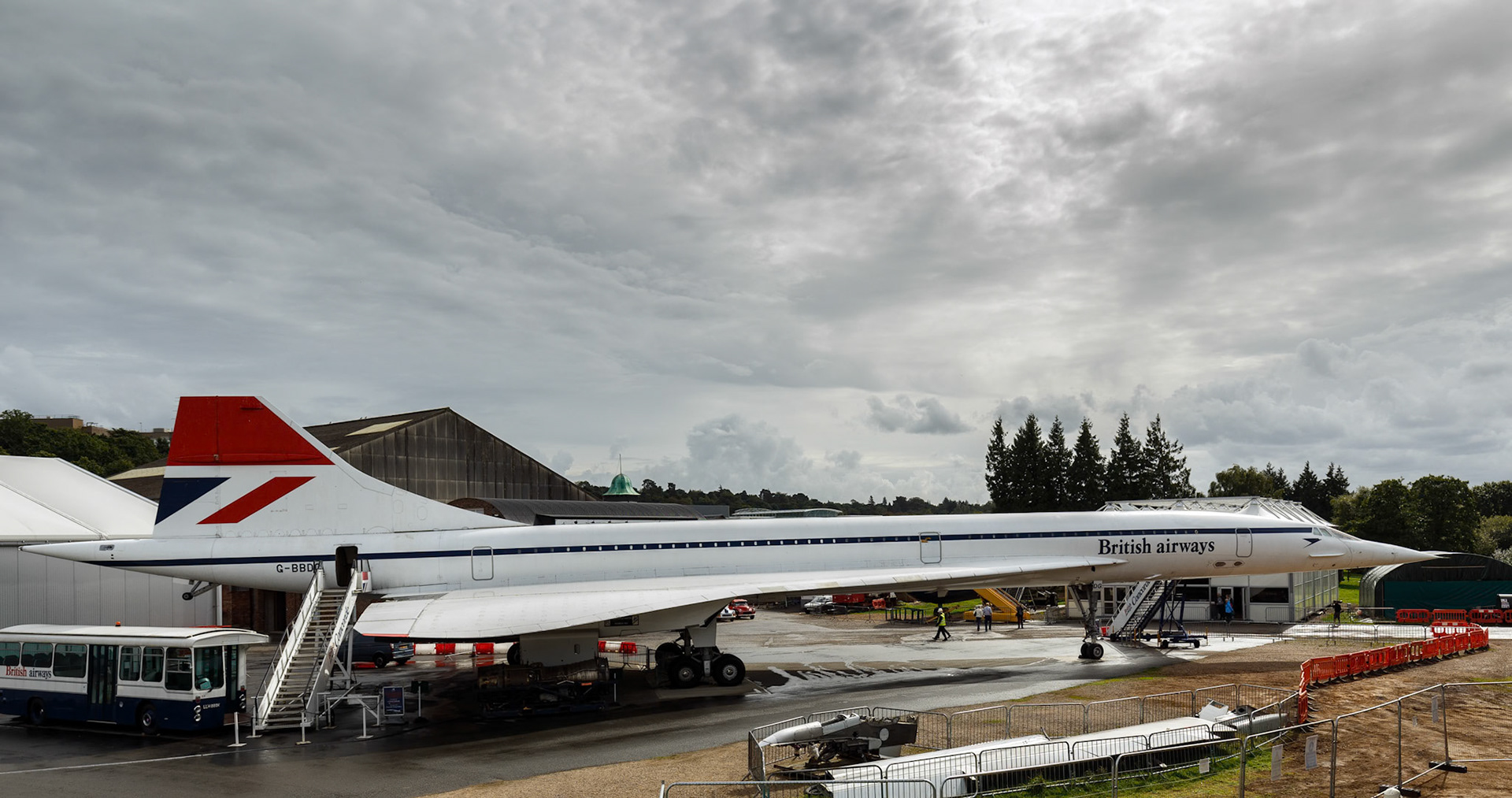British Airways Concorde at Brooklands in England