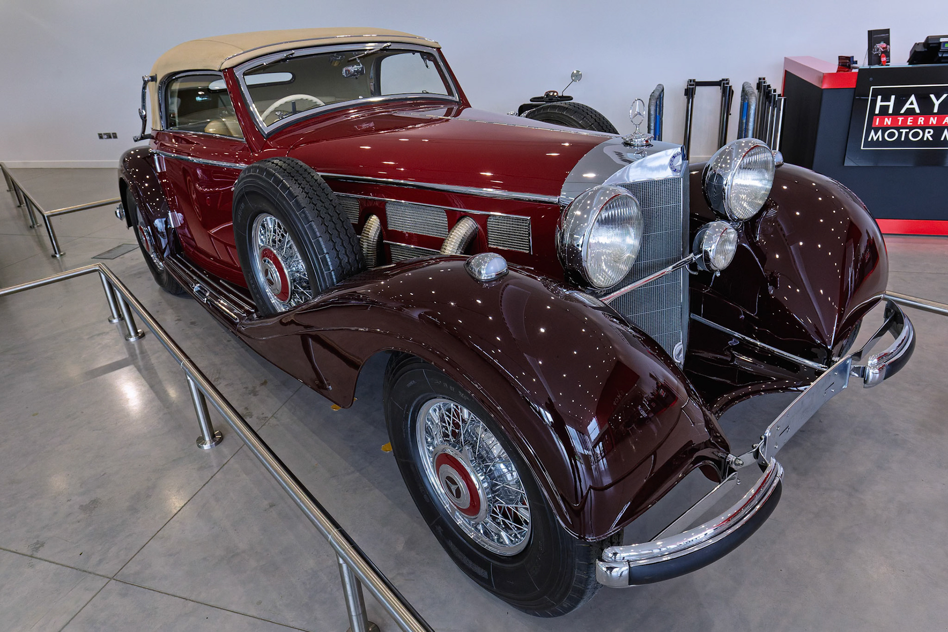 1935 Mercedes 540K Cabriolet A at the Haynes International Motor Museum in Somerset. England