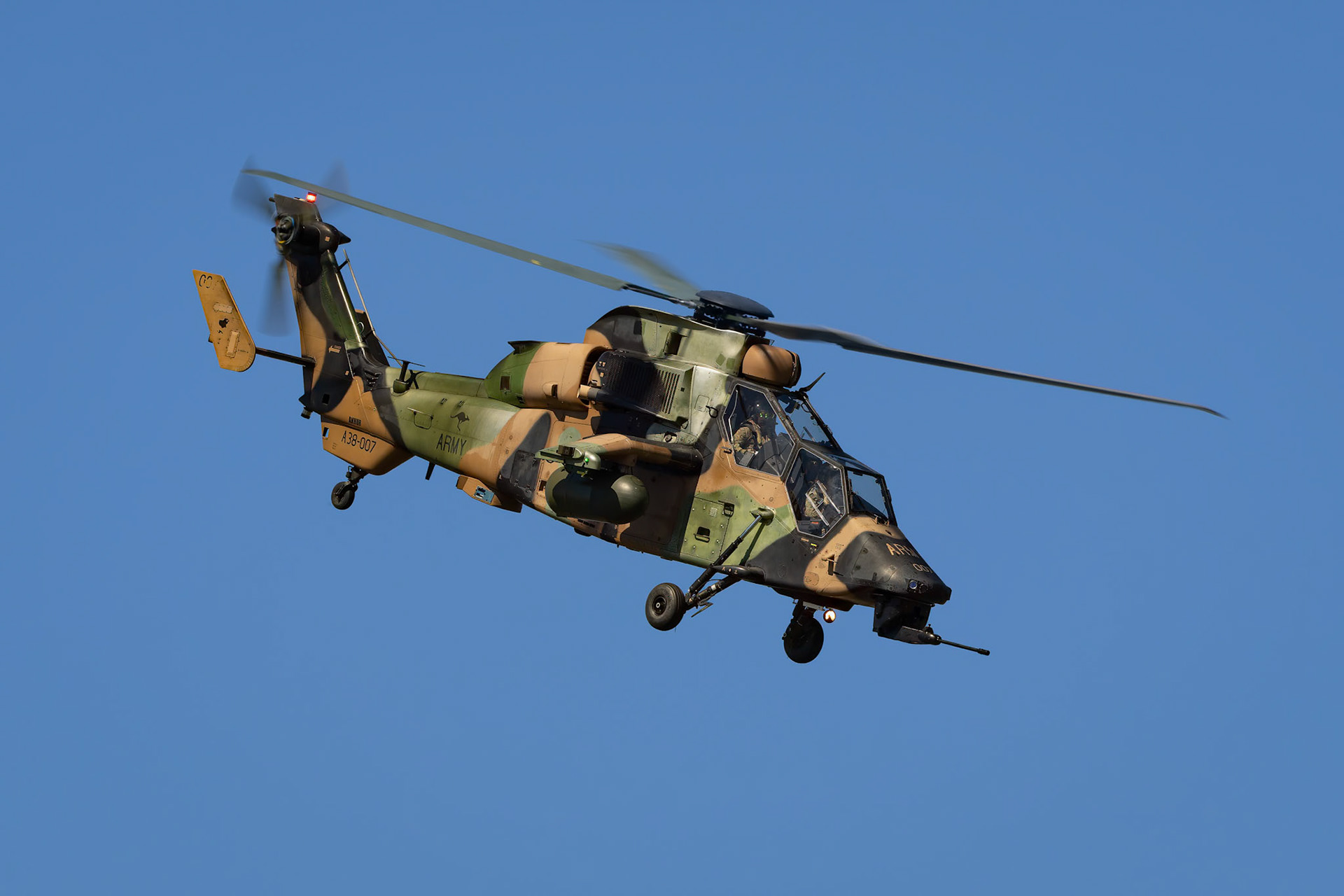 Australian Army ARH Tiger on display for the 2024 Riverfire Rehearsals, Australia