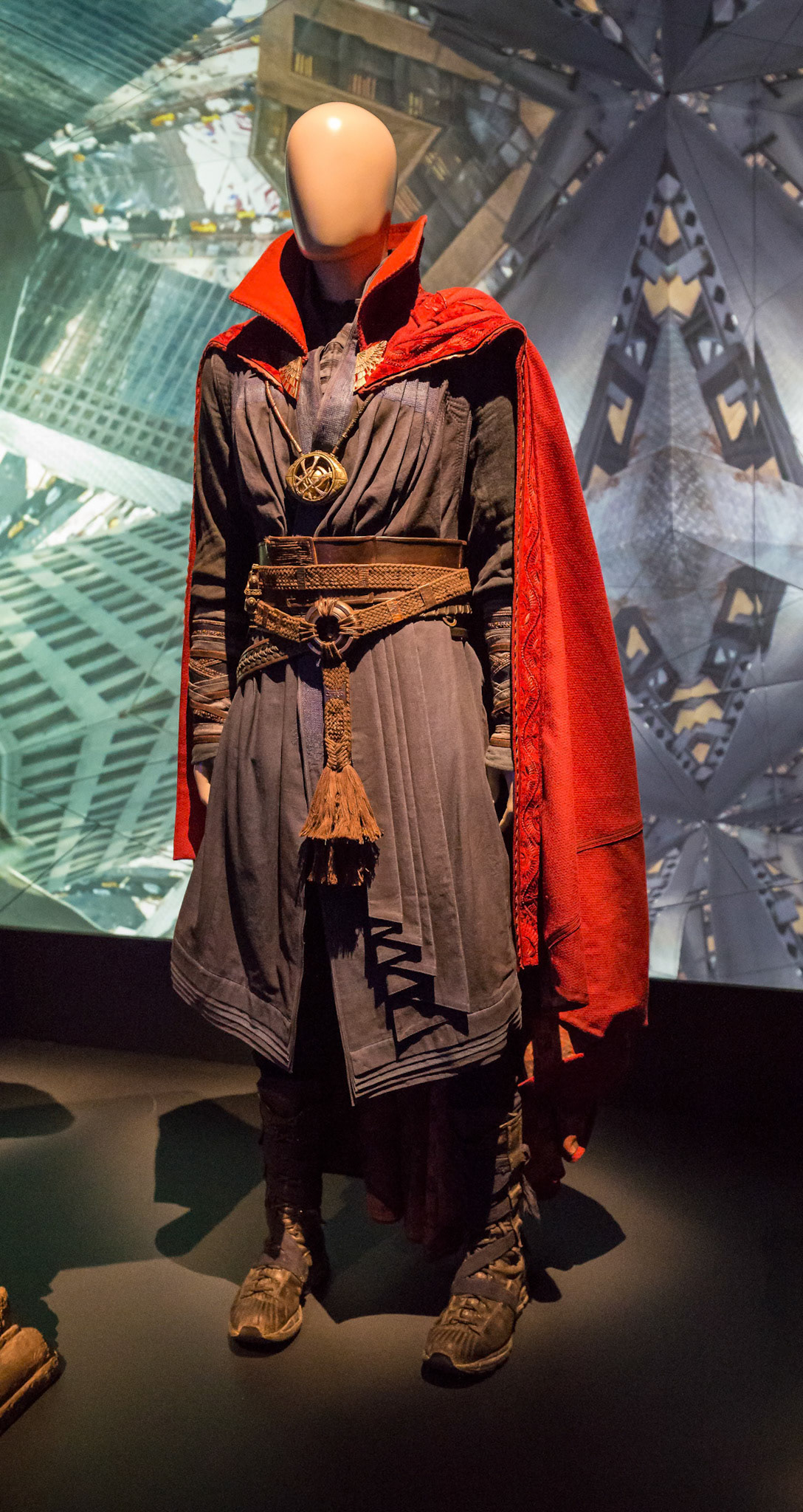Doctor Strange custome display at GOMA for the Marvel Exhibition, Brisbane