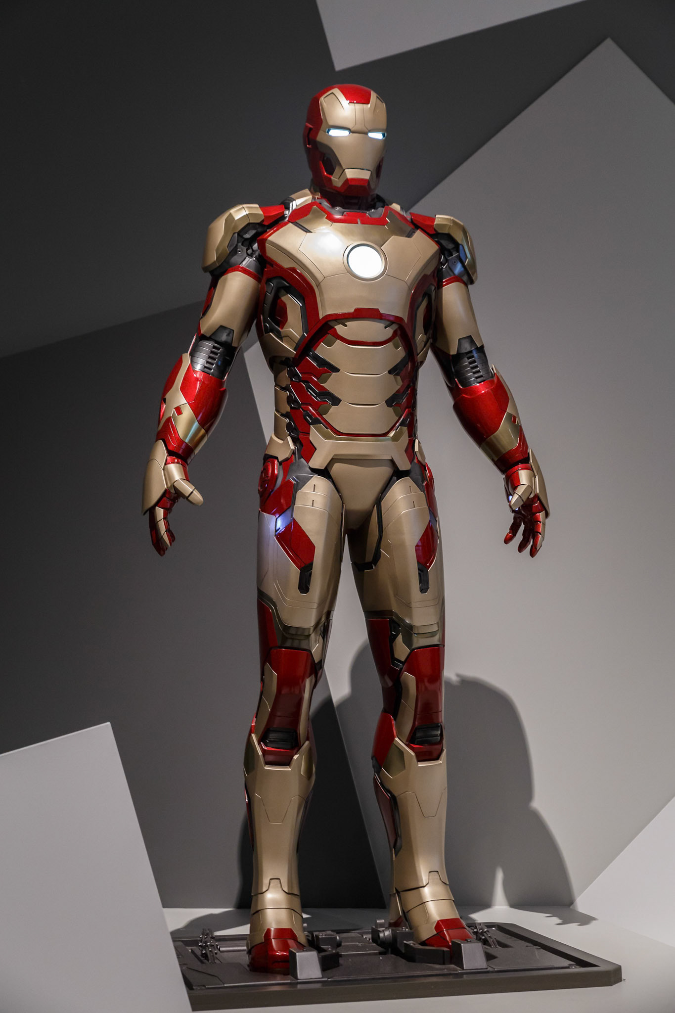 Ironman custome display at GOMA for the Marvel Exhibition, Brisbane