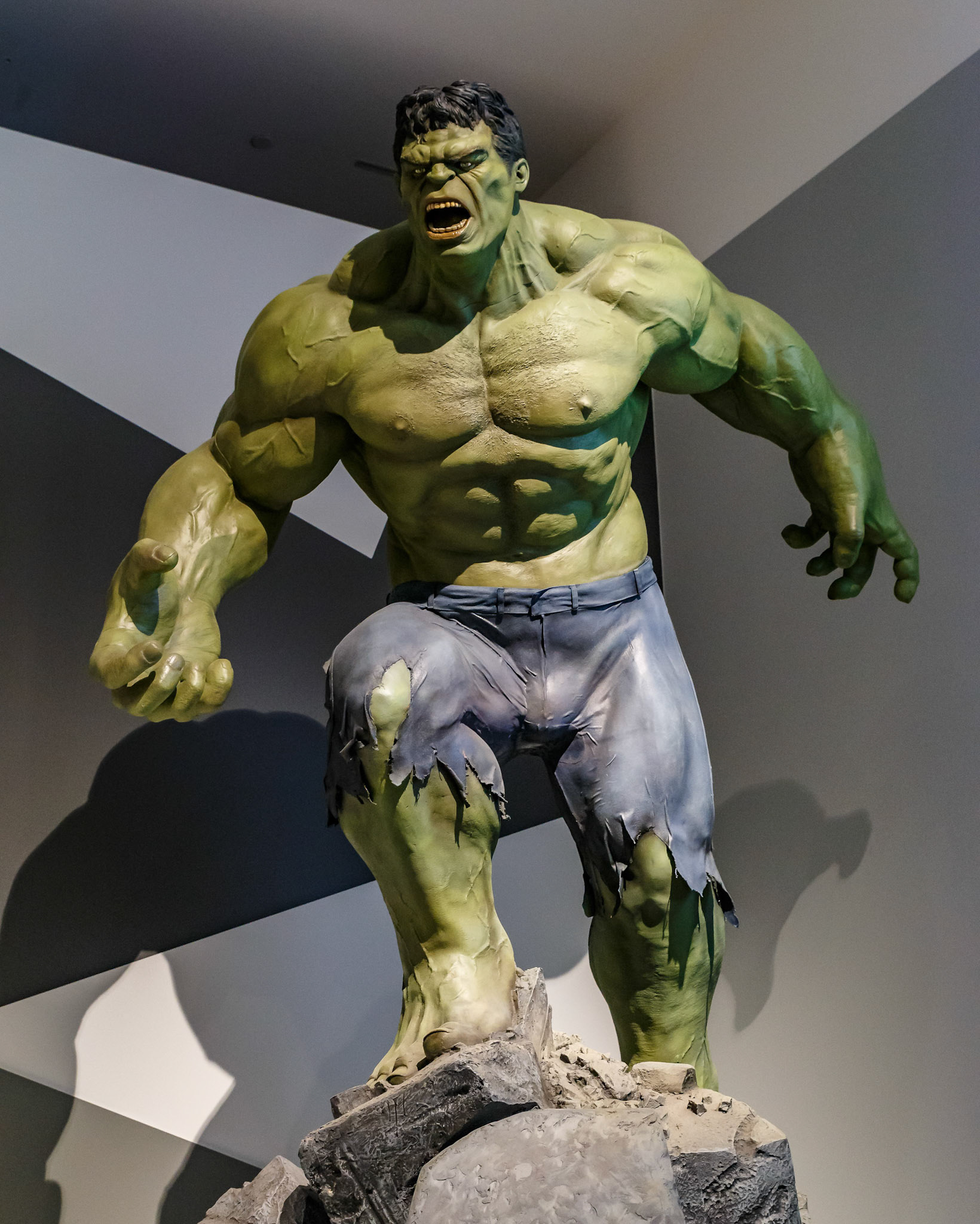 Hulk display at GOMA for the Marvel Exhibition, Brisbane