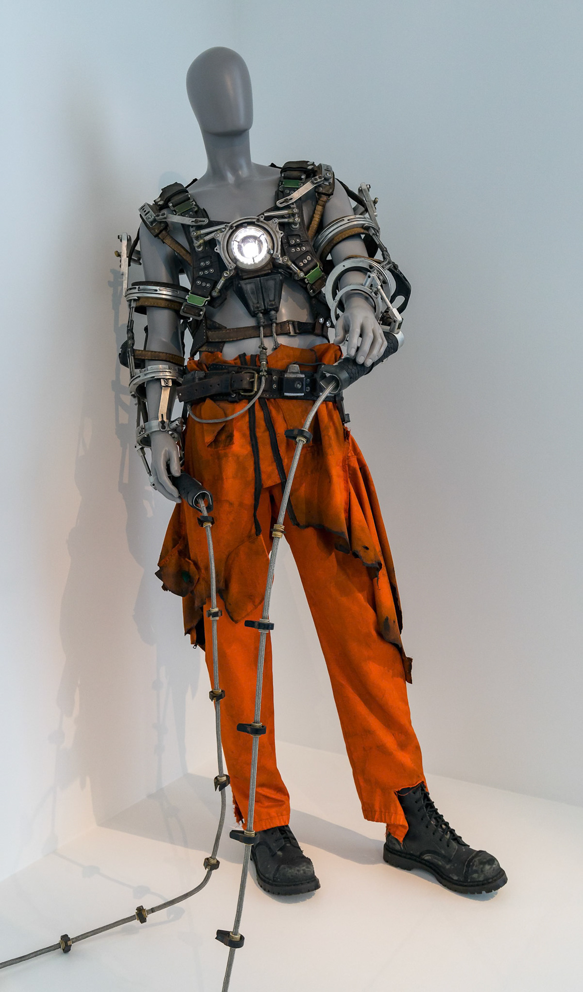 Whiplash custome display at GOMA for the Marvel Exhibition, Brisbane