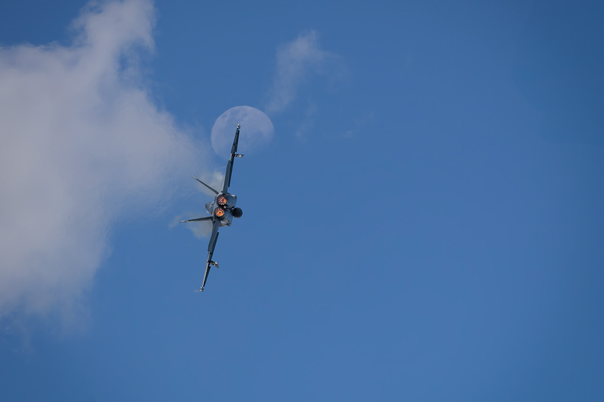 RAAF FA-18 Super Hornet on display at the Pacific Airshow on the Gold Coast, Australia