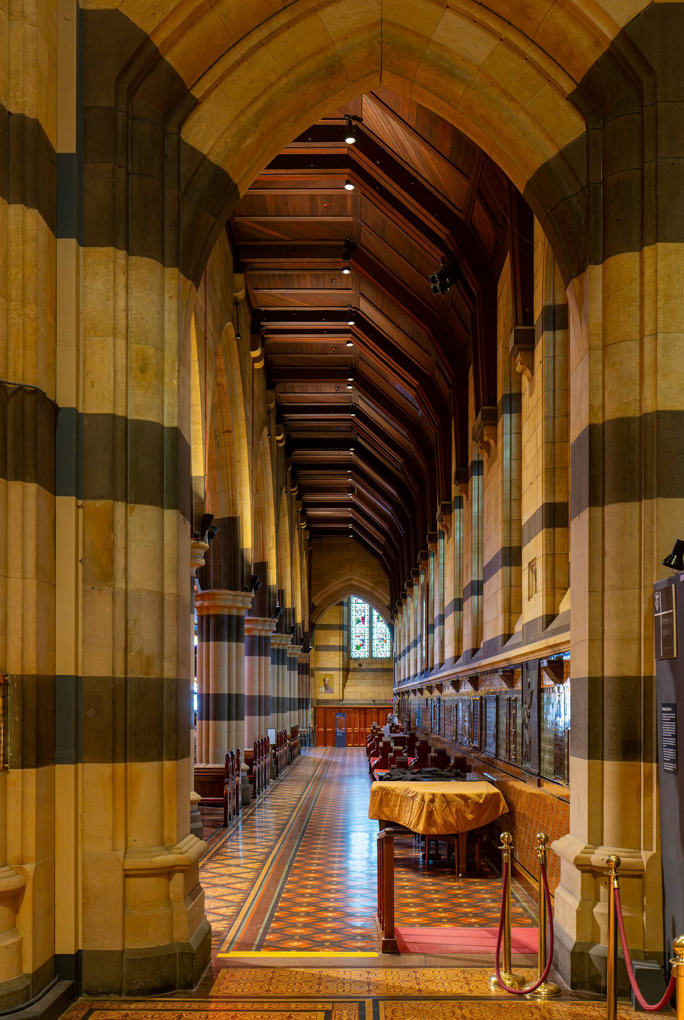 Inside St Paul's Cathedral in Melbourne, Australia