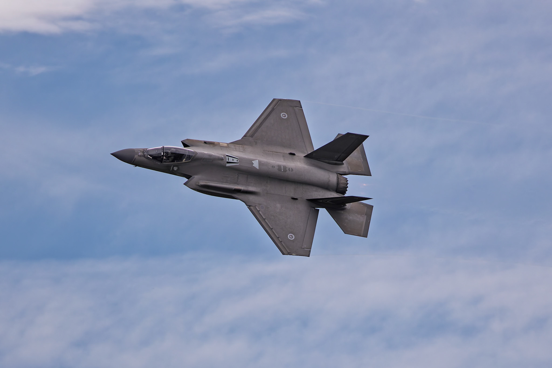 Royal Australian Air Force Lockheed Martin F-35A Lightning II [A35-048] on display at the Richmond Airshow in New South Wales, Australia