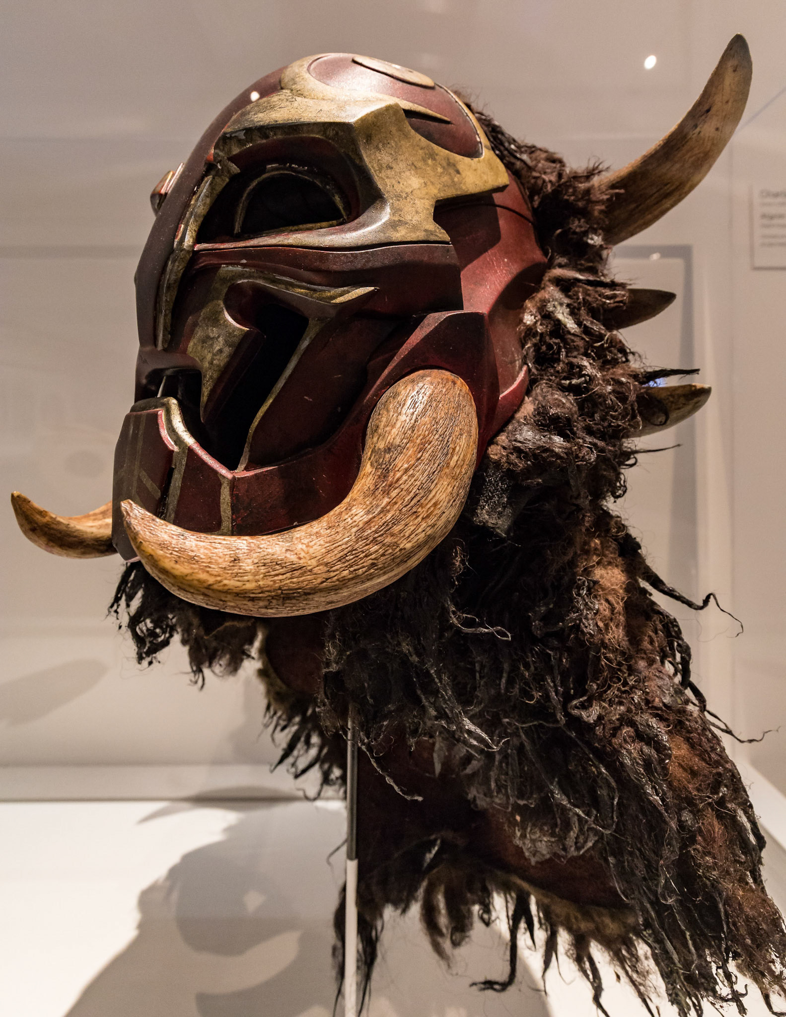 Thor prop display at GOMA for the Marvel Exhibition, Brisbane