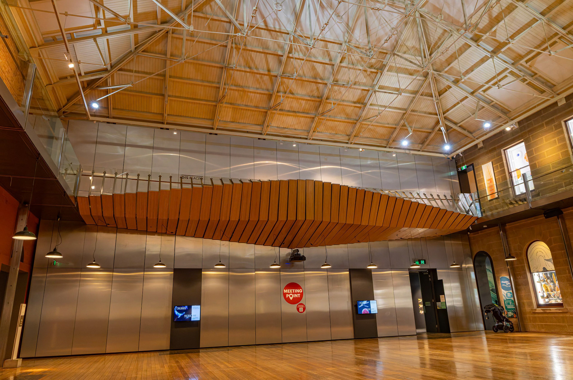Inside the Tasmanian Museum and Art Gallery in Hobart, Tasmania, Australia
