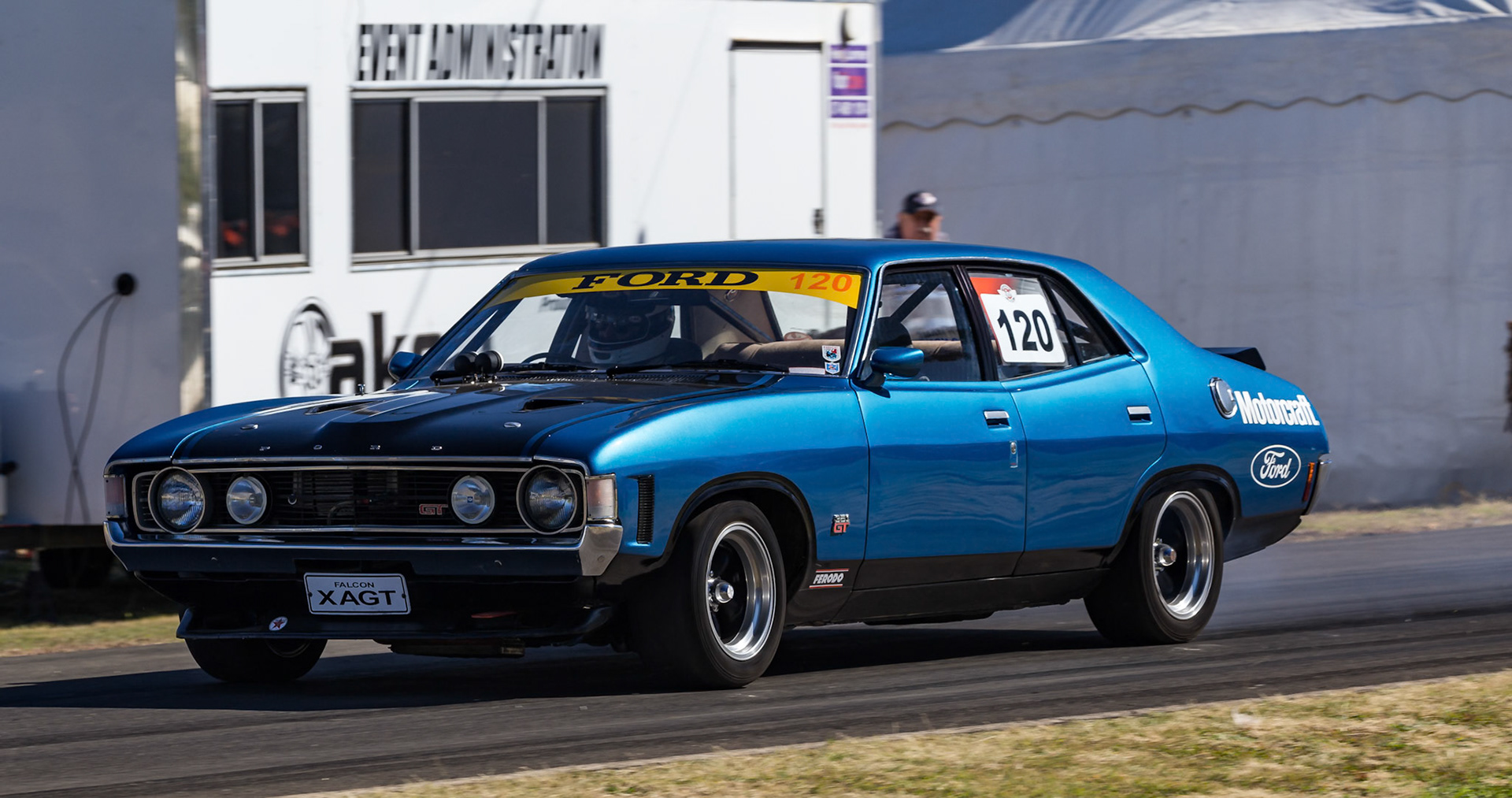 Car 120 - 1972 Ford Falcon GT, driven by Neil Douglas at the Leyburn Sprints, Australia